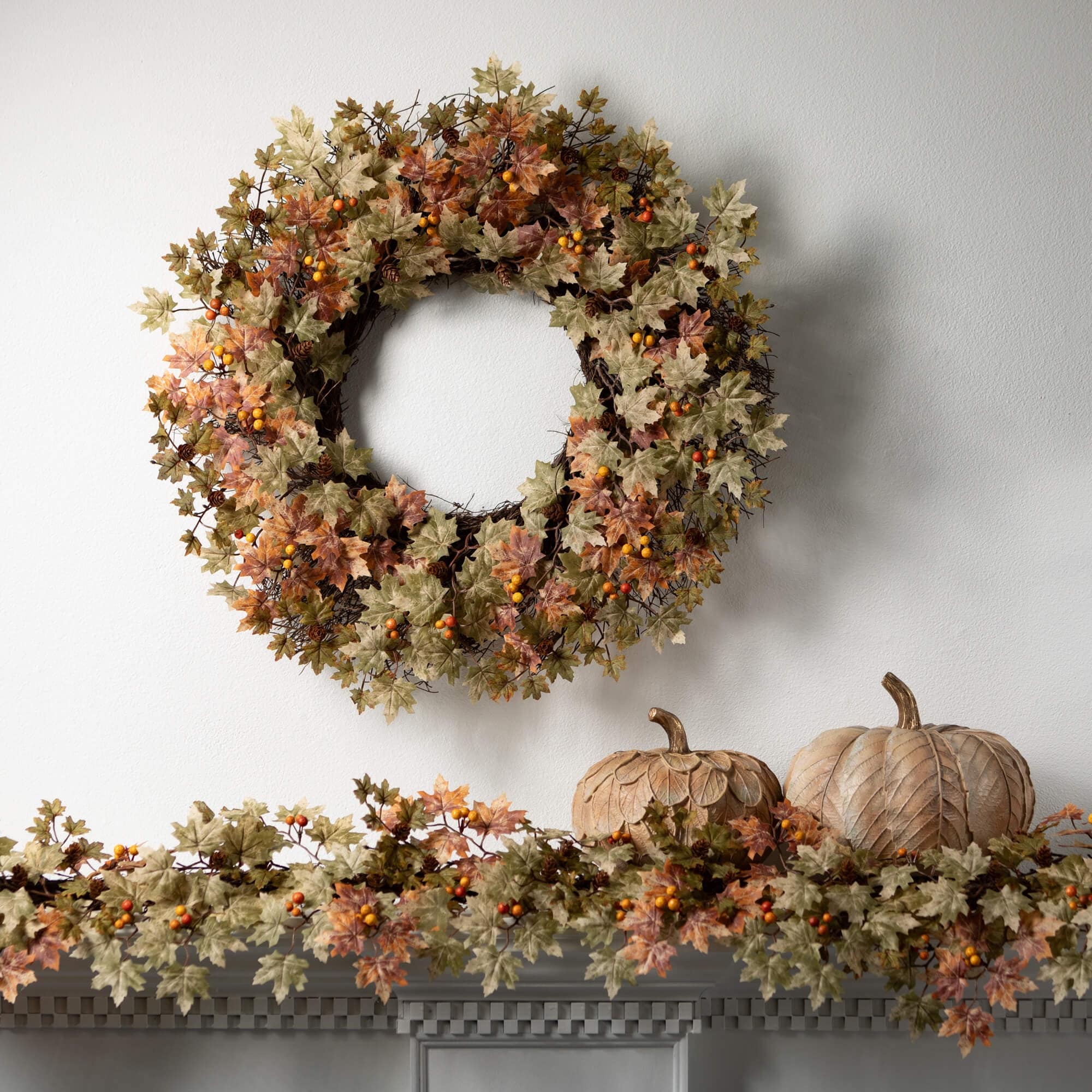 Sullivans Artificial Mini Maple Leaf Wreath