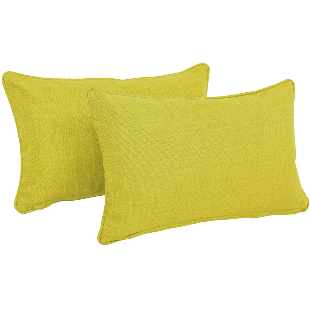 20-inch by 12-inch Indoor/Outdoor Lumbar Accent Throw Pillow (Set of 2)