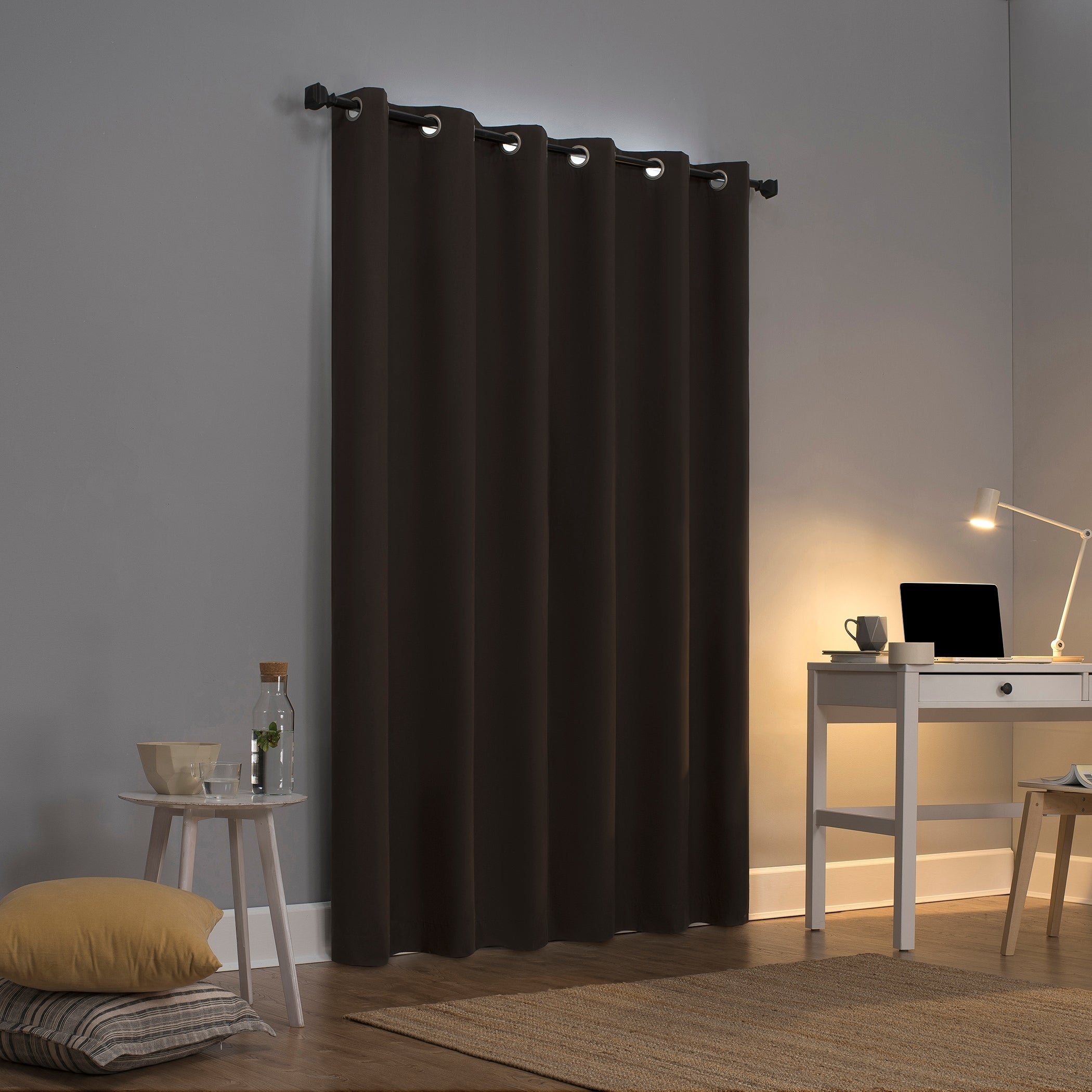 Sun Zero Cyrus Thermal Total Blackout Grommet Curtain Panel, Single Panel