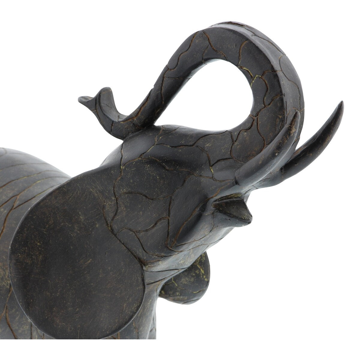 Polystone Elephant Decorative Sculpture - Gray - Roche River Decor