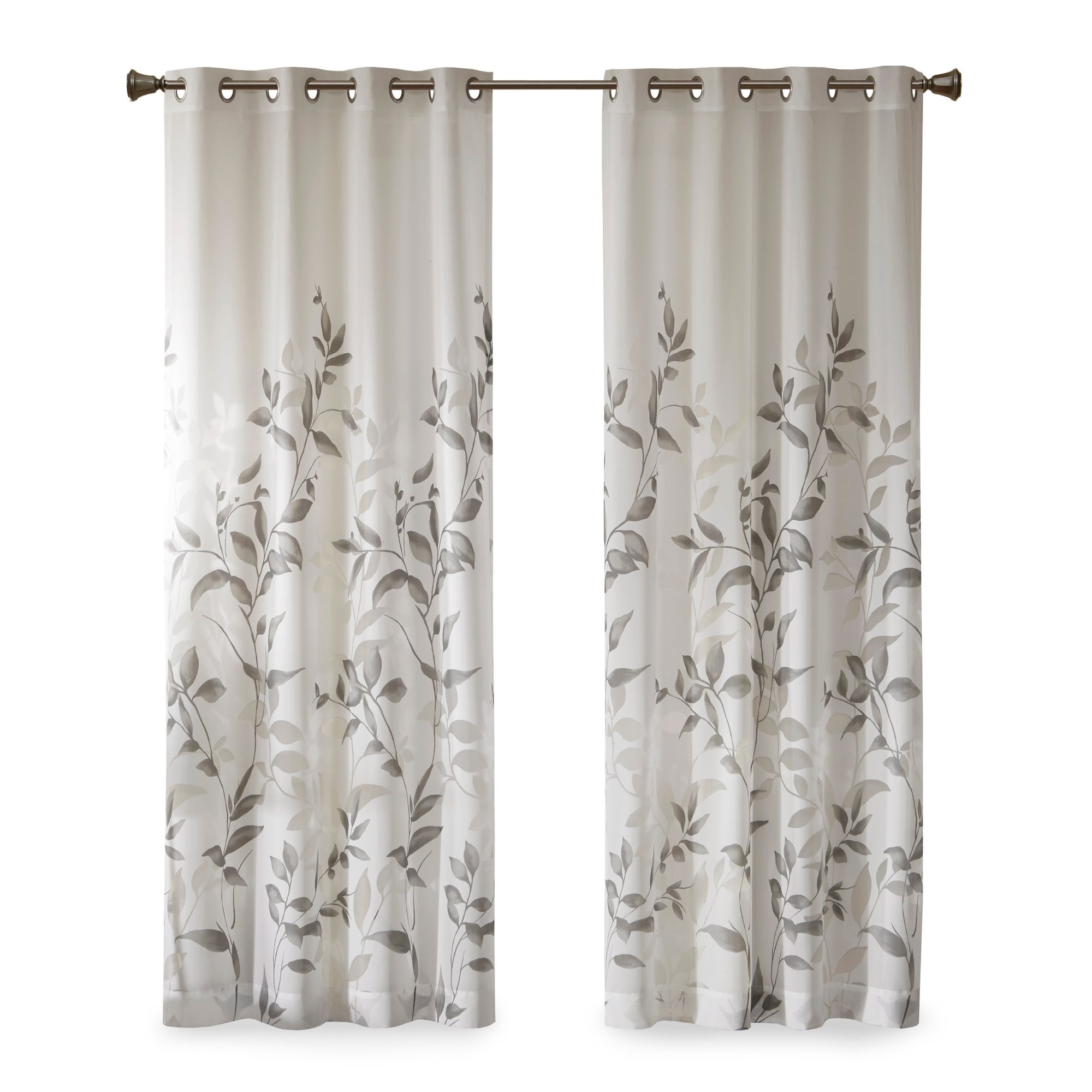 Madison Park Vera Burnout Printed Curtain Panel