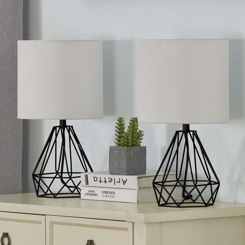 20.5 Bedside Table Lamp Set (Set of 2)