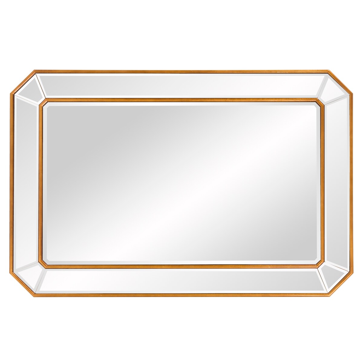 Allan Andrews Leopold Rectangle Wall Mirror - 36 H x 24 W