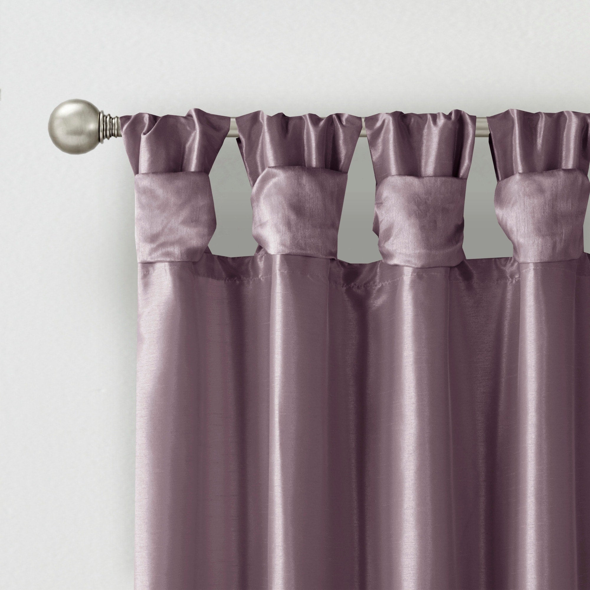 Madison Park Natalie Twisted Tab Lined Single Curtain Panel