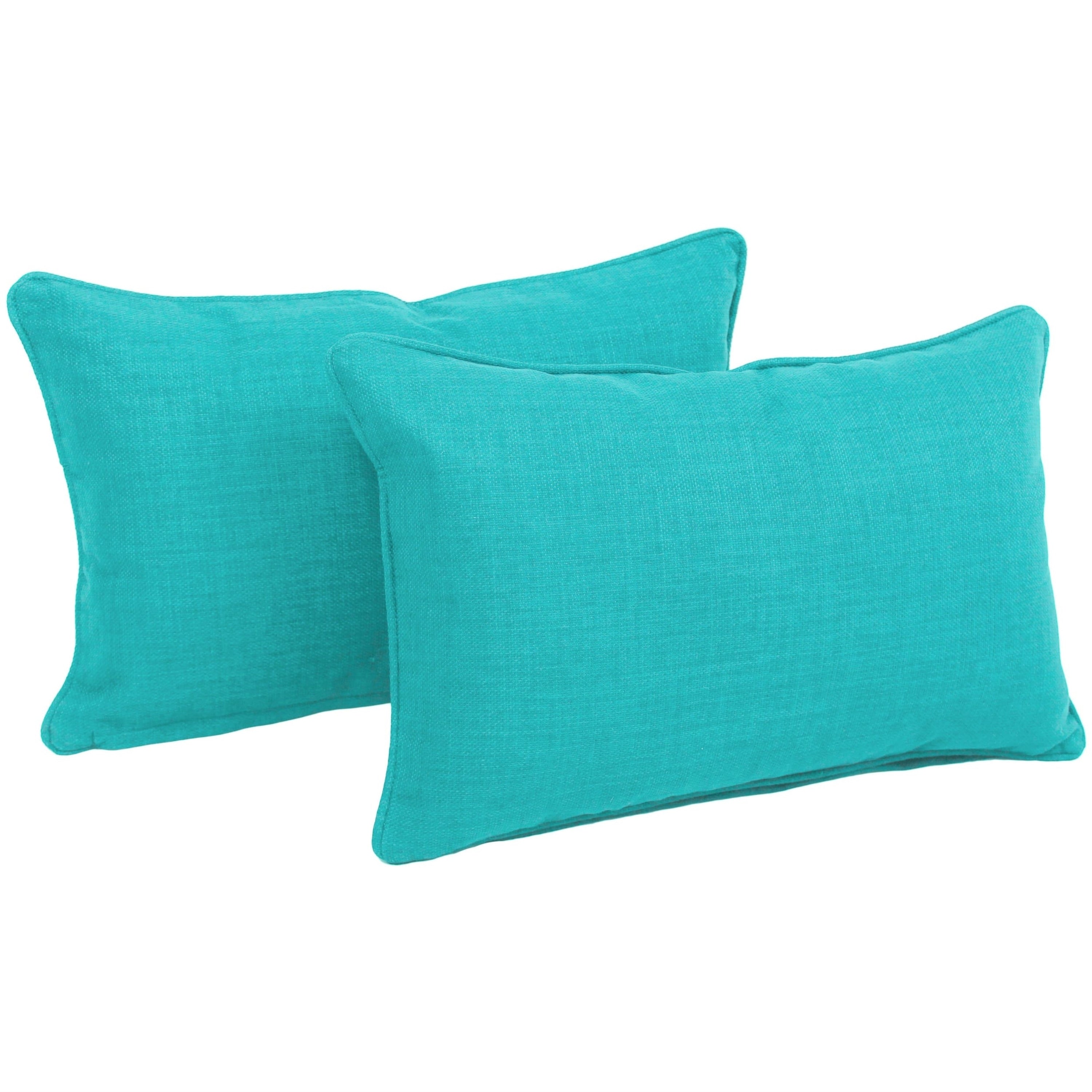 20-inch by 12-inch Indoor/Outdoor Lumbar Accent Throw Pillow (Set of 2)