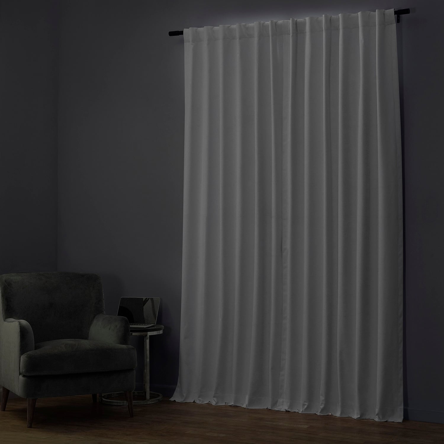 Exclusive Fabrics Performance Linen Luxury Blackout Curtains (1 Panel) - Thermal Insulation, Elegant Blackout Drapery