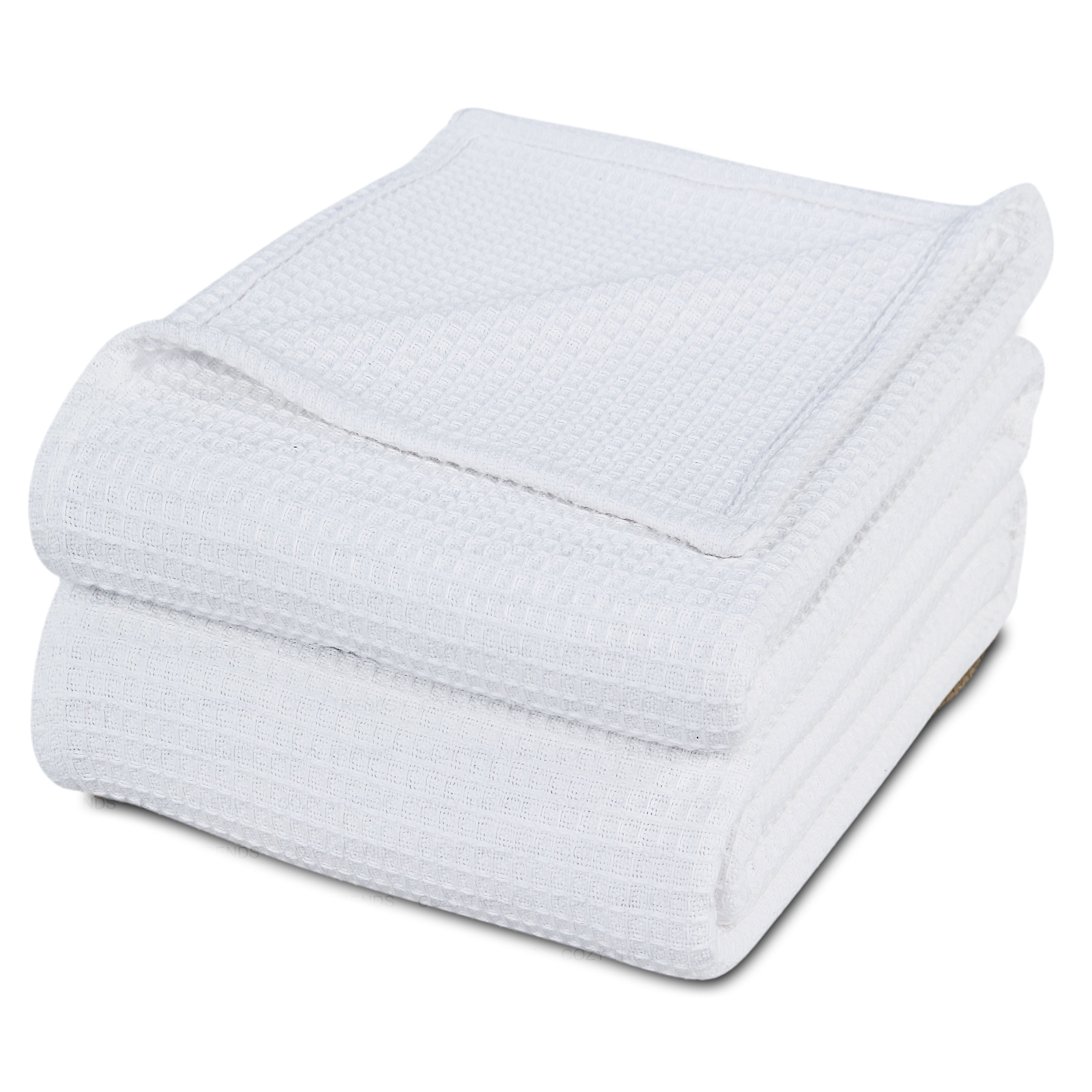 100-percent Cotton Waffle Weave Medium Weight All Season Thermal Blankets