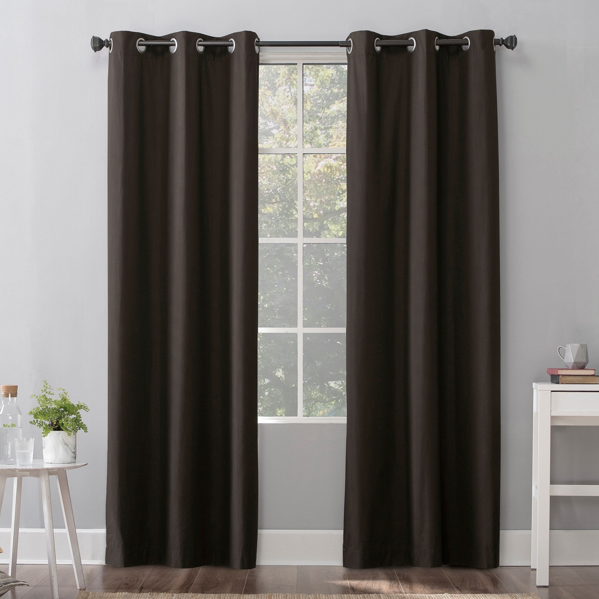 Sun Zero Cyrus Thermal Total Blackout Grommet Curtain Panel, Single Panel