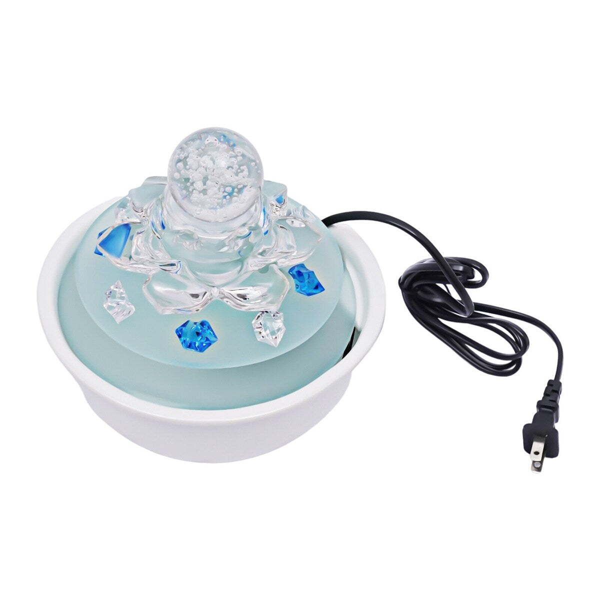 LED Indoor Tabletop Water Fountain with Crystal Ball