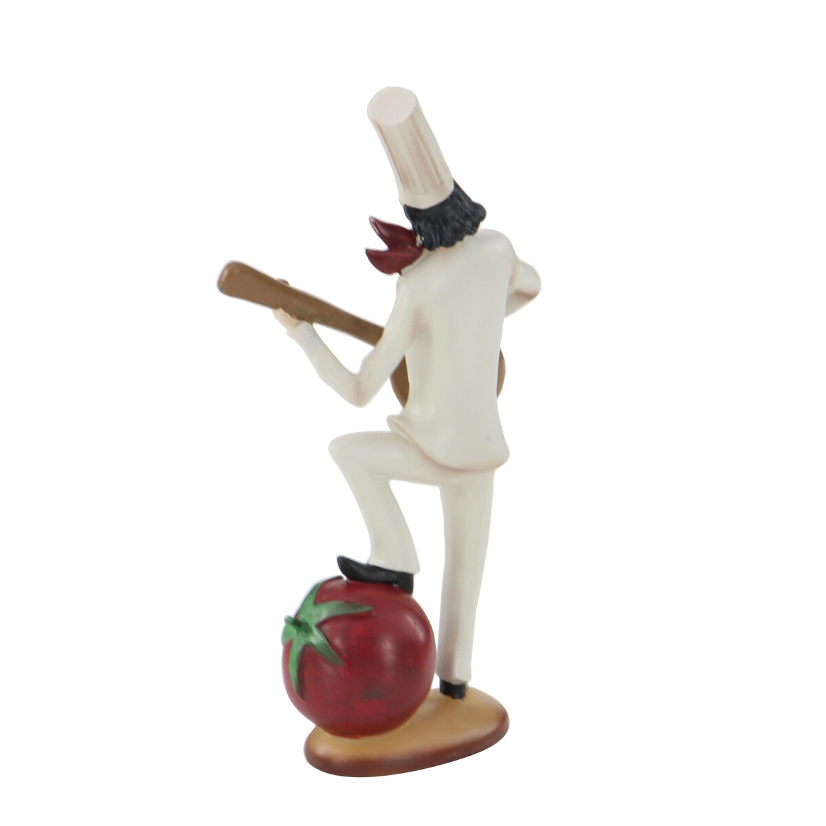 Polystone Chef Decorative Sculpture with Musical Instruments - Set of 3 White - Roche River Decor