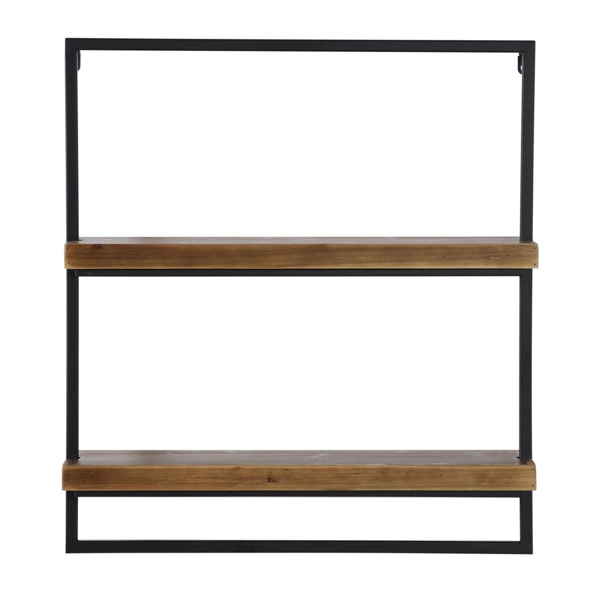 Metal 2 Shelves Wall Shelf - Brown - Roche River Decor