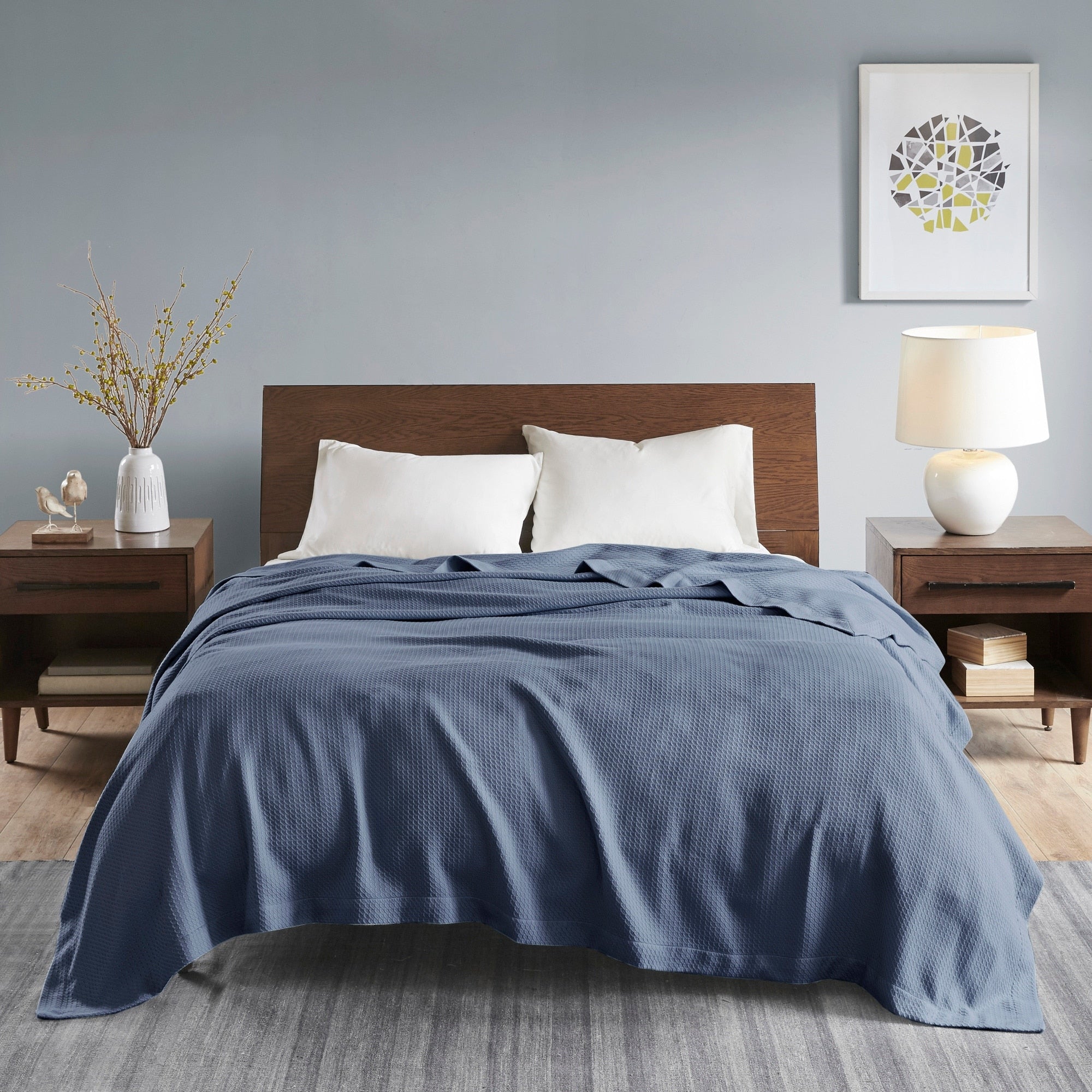 Madison Park Egyptian Cotton Solid Blanket