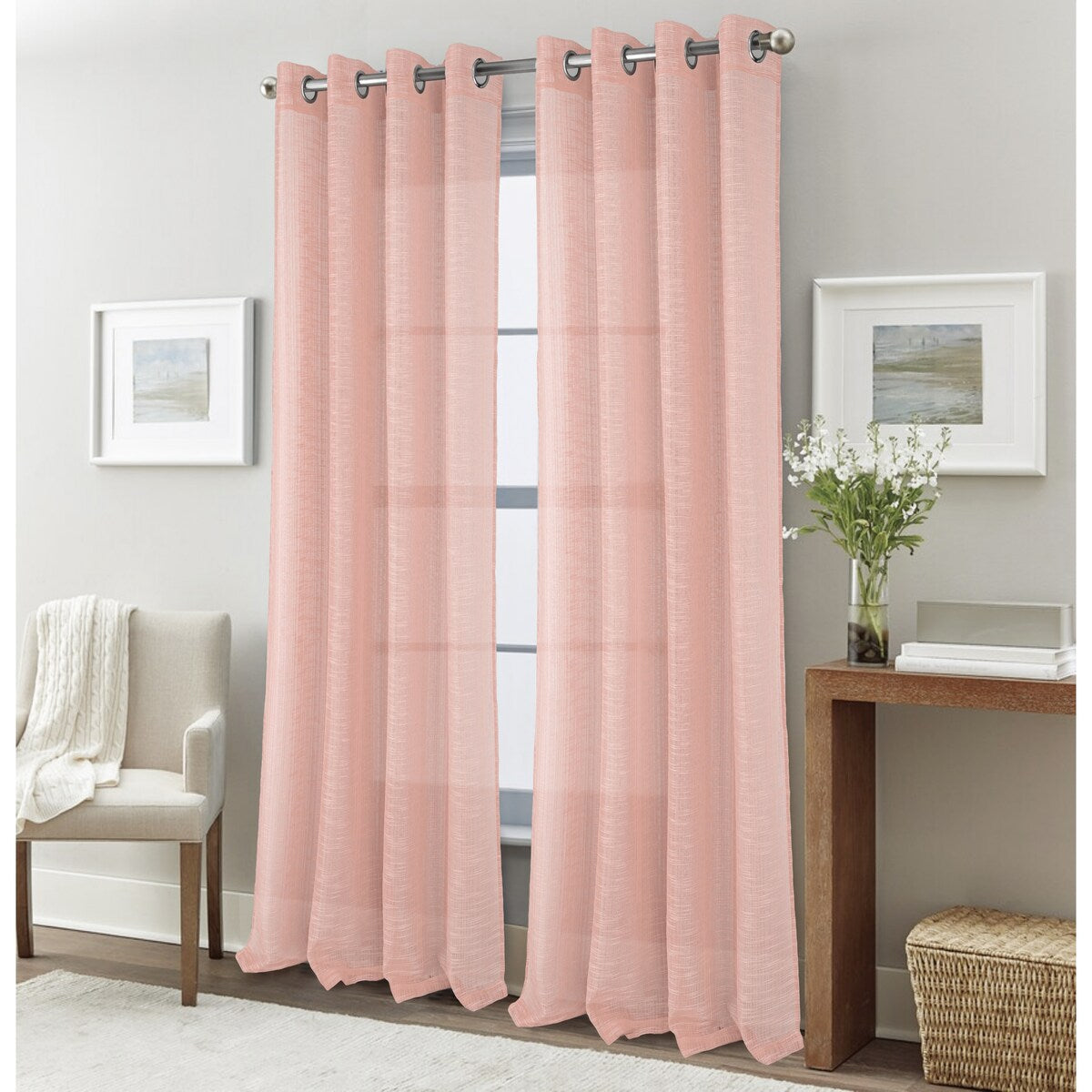 Dexter Linen Texture Window Curtain Panel