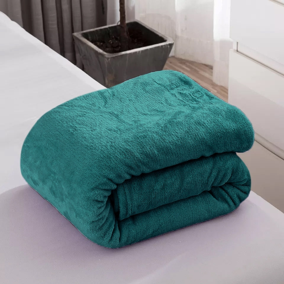 Super Soft Warm Flannel Fleece Plush Microfiber Bed Throw Blanket