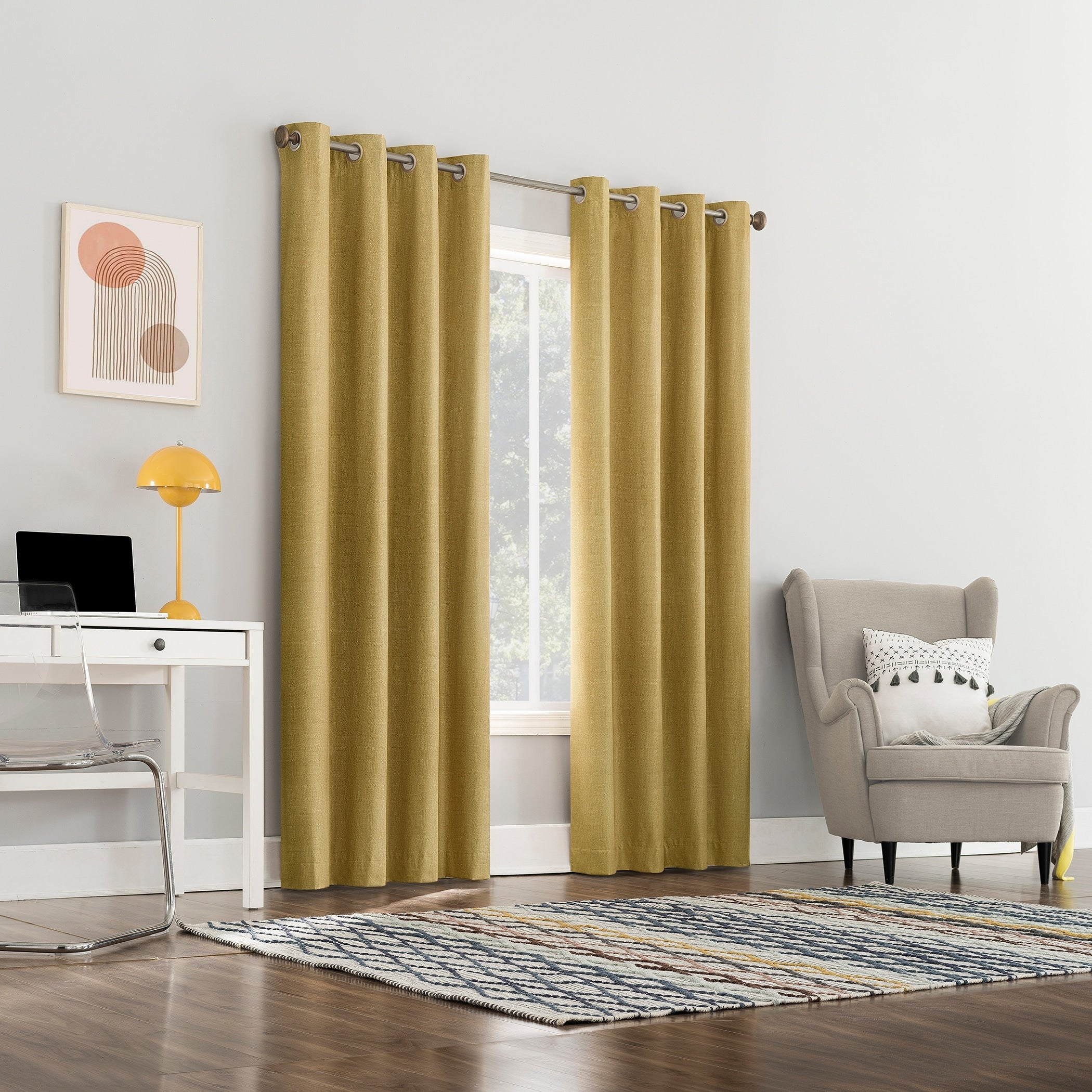 Sun Zero Duran Thermal Insulated Total Blackout Grommet 1-Piece Curtain Panel, Single Panel