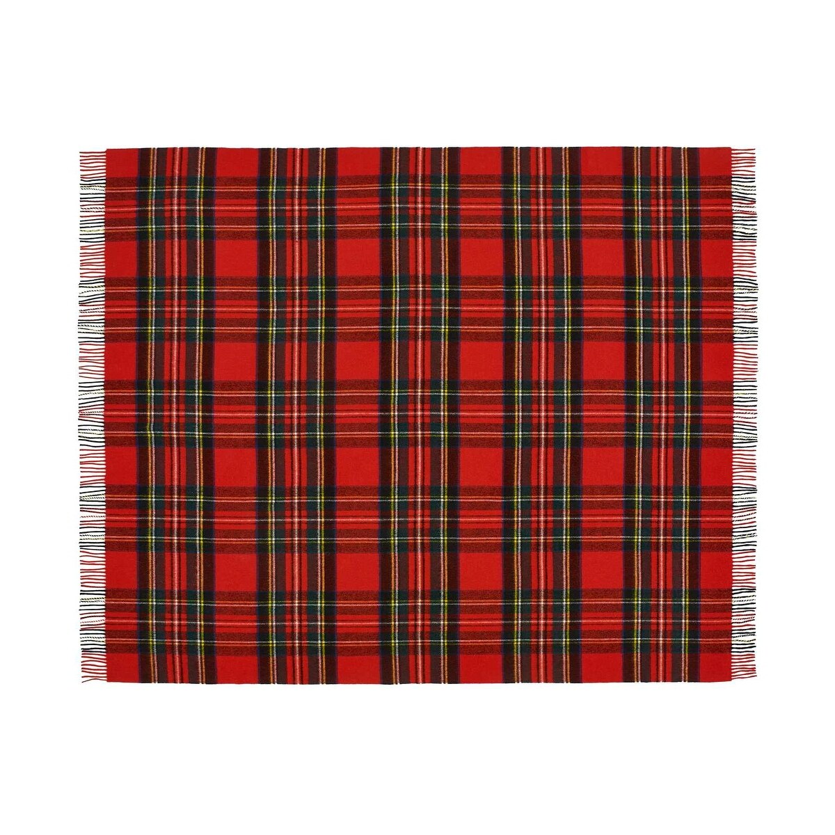 Royal Stewart - Merino Lambswool Throw Blanket - Made in UK