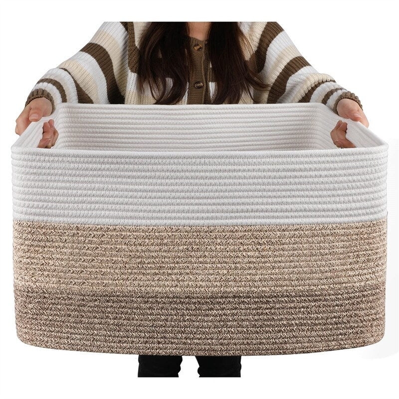 Large Blanket Basket - 17D x 22W x 12H