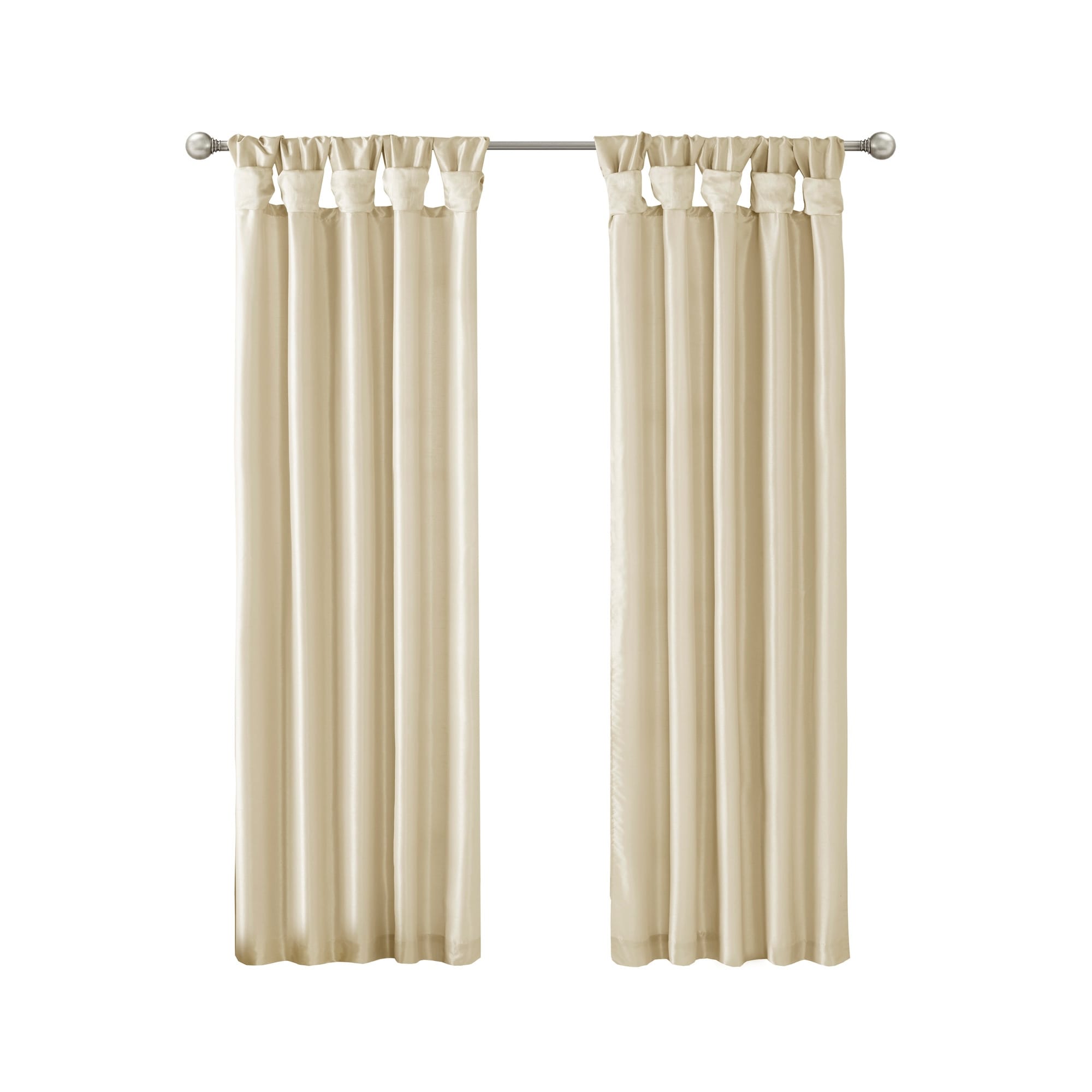 Madison Park Natalie Twisted Tab Lined Single Curtain Panel