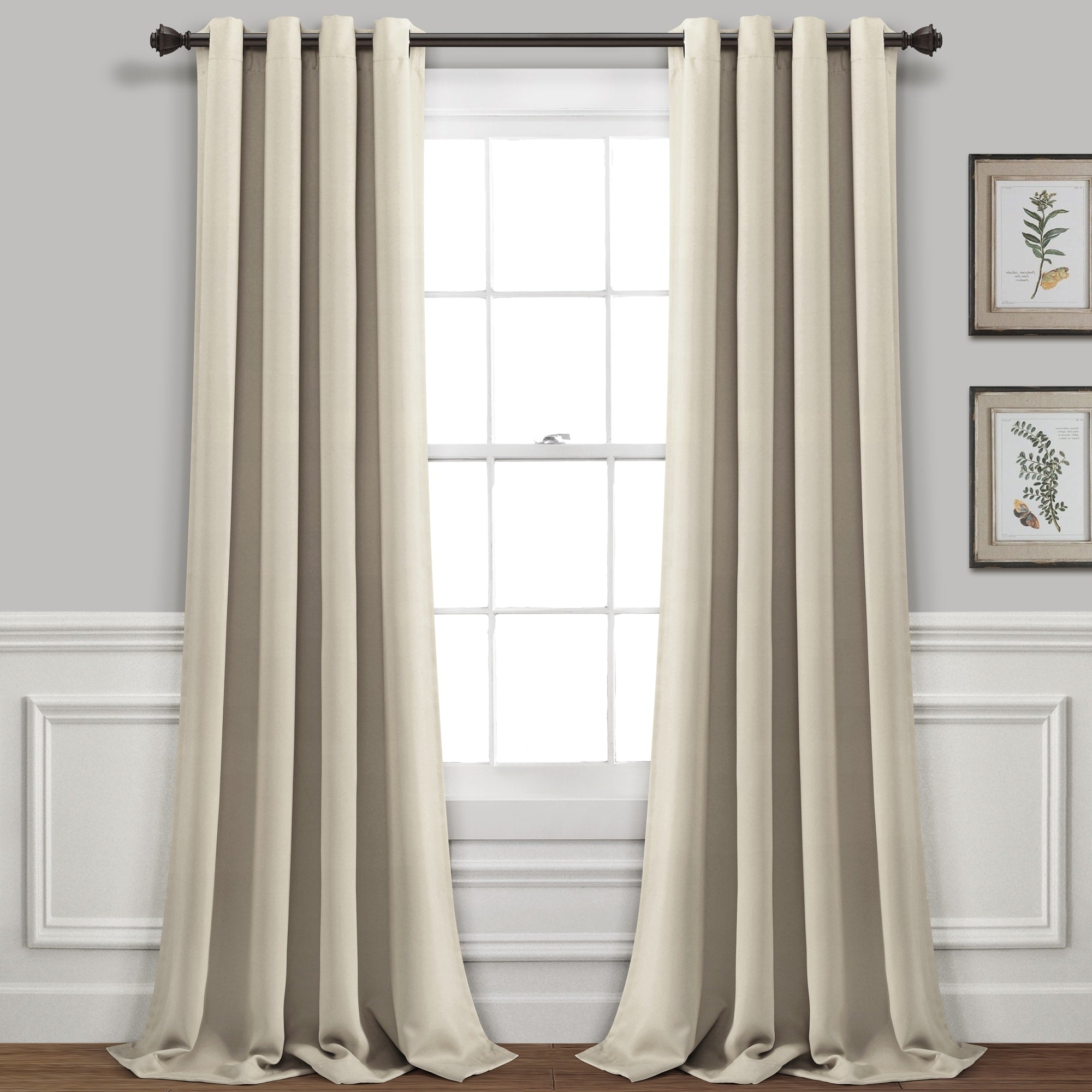 Lush Decor Insulated Grommet Blackout Curtain Panel Pair