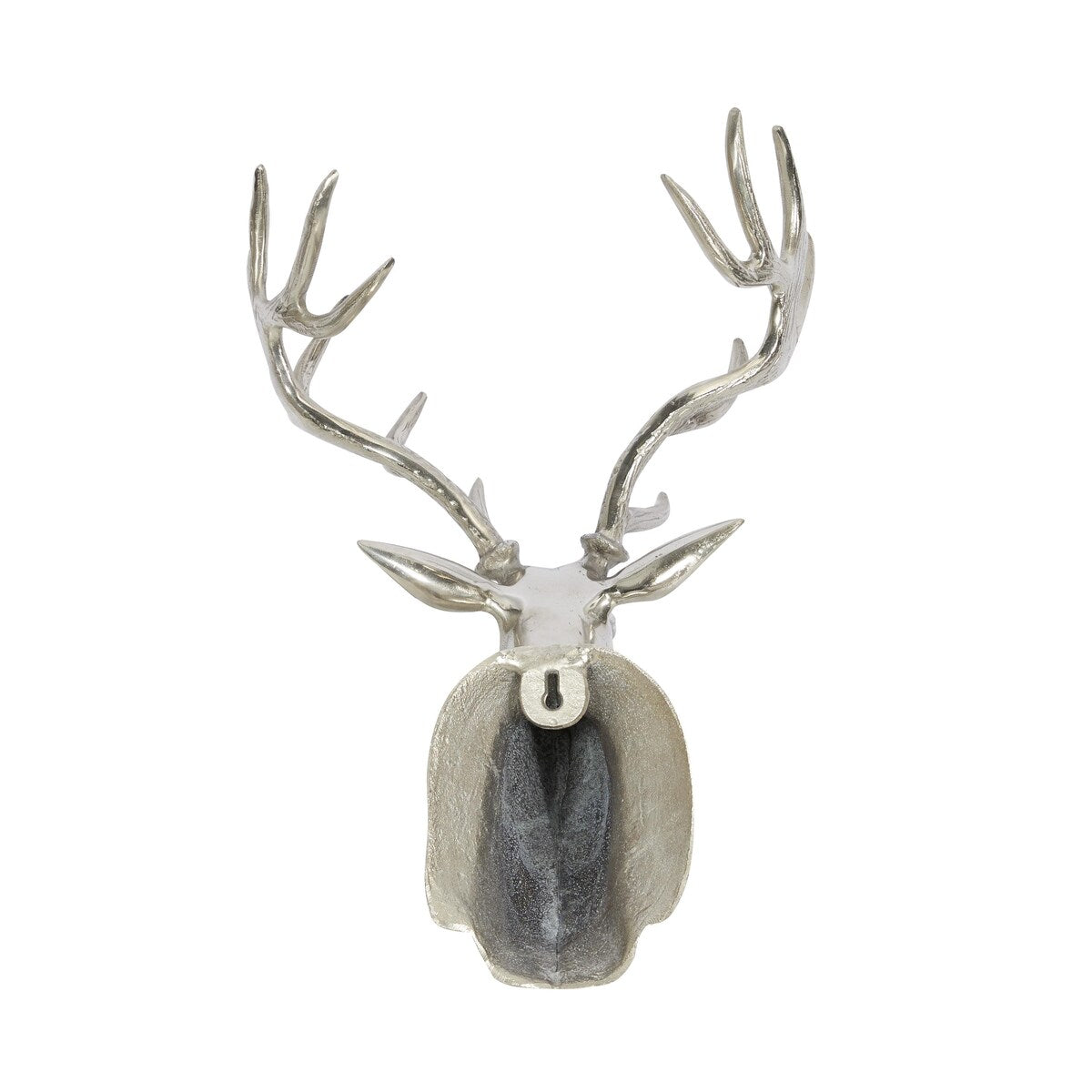 Aluminum Metal Deer Head Home Wall Decor - Silver - Roche River Decor