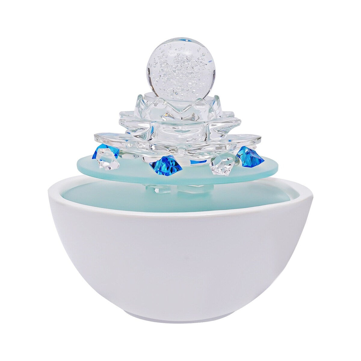 LED Indoor Tabletop Water Fountain with Crystal Ball