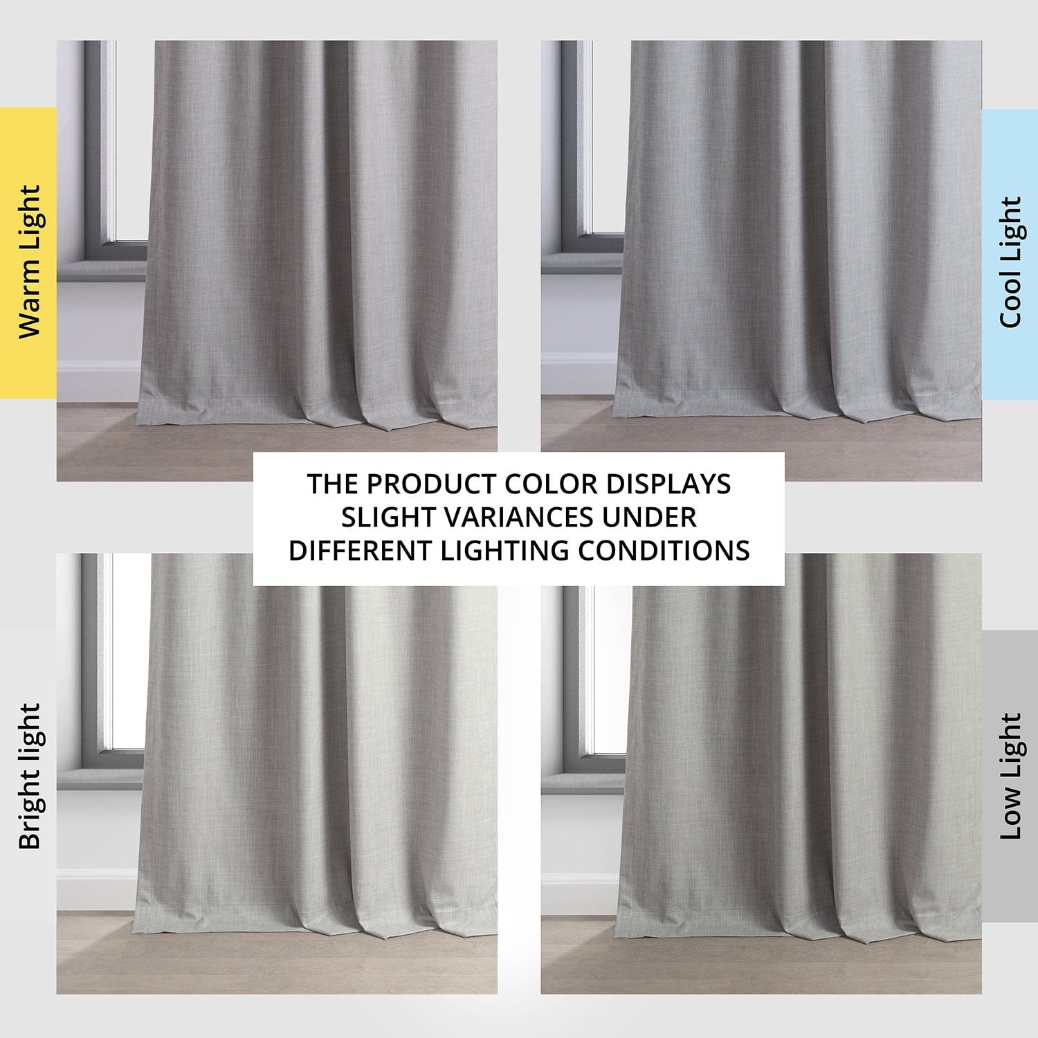 Exclusive Fabrics Performance Linen Luxury Blackout Curtains (1 Panel) - Thermal Insulation, Elegant Blackout Drapery