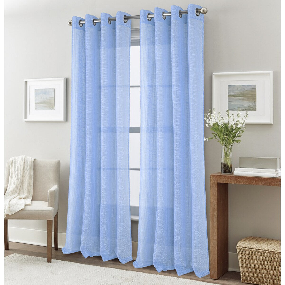 Dexter Linen Texture Window Curtain Panel