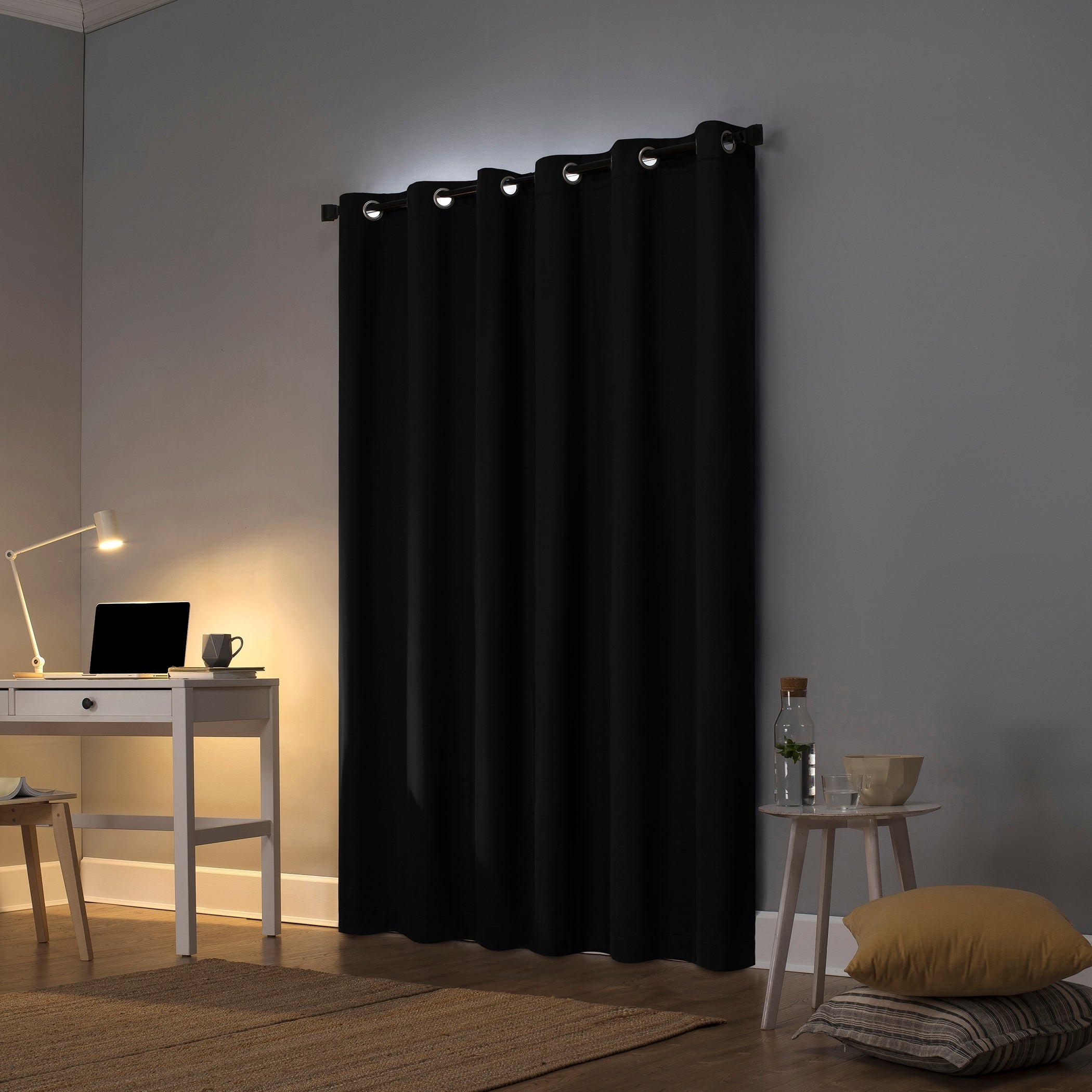 Sun Zero Cyrus Thermal Total Blackout Grommet Curtain Panel, Single Panel