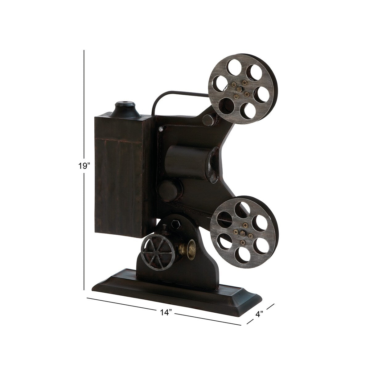 Metal Film Camera Decorative Sculpture - Black - Roche River Decor