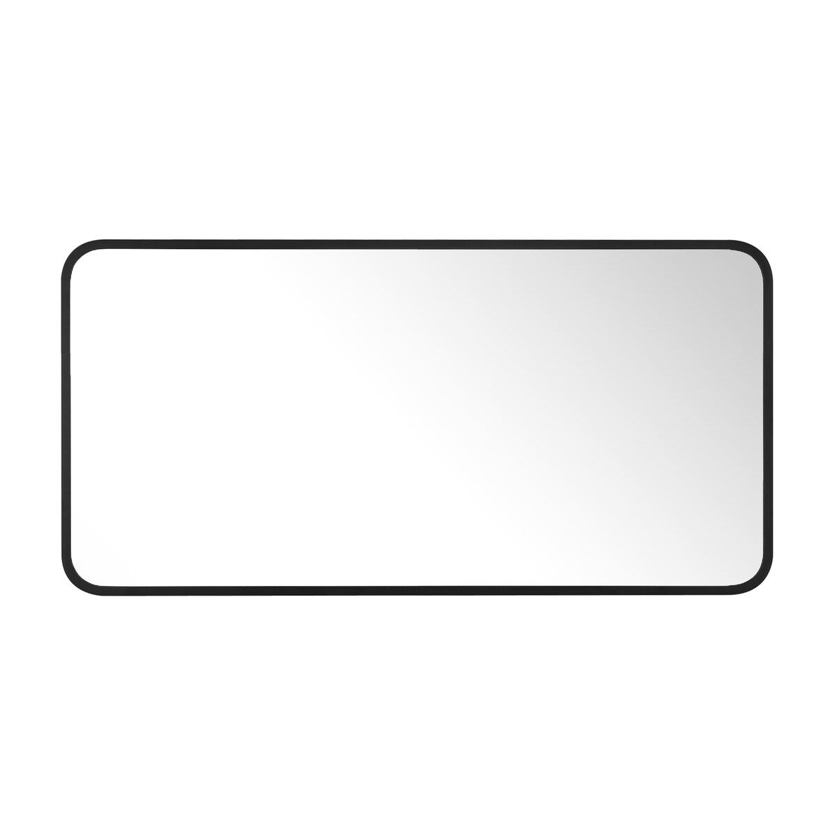 Rounded Rectangular Metal Framed Bathroom Vanity Mirror