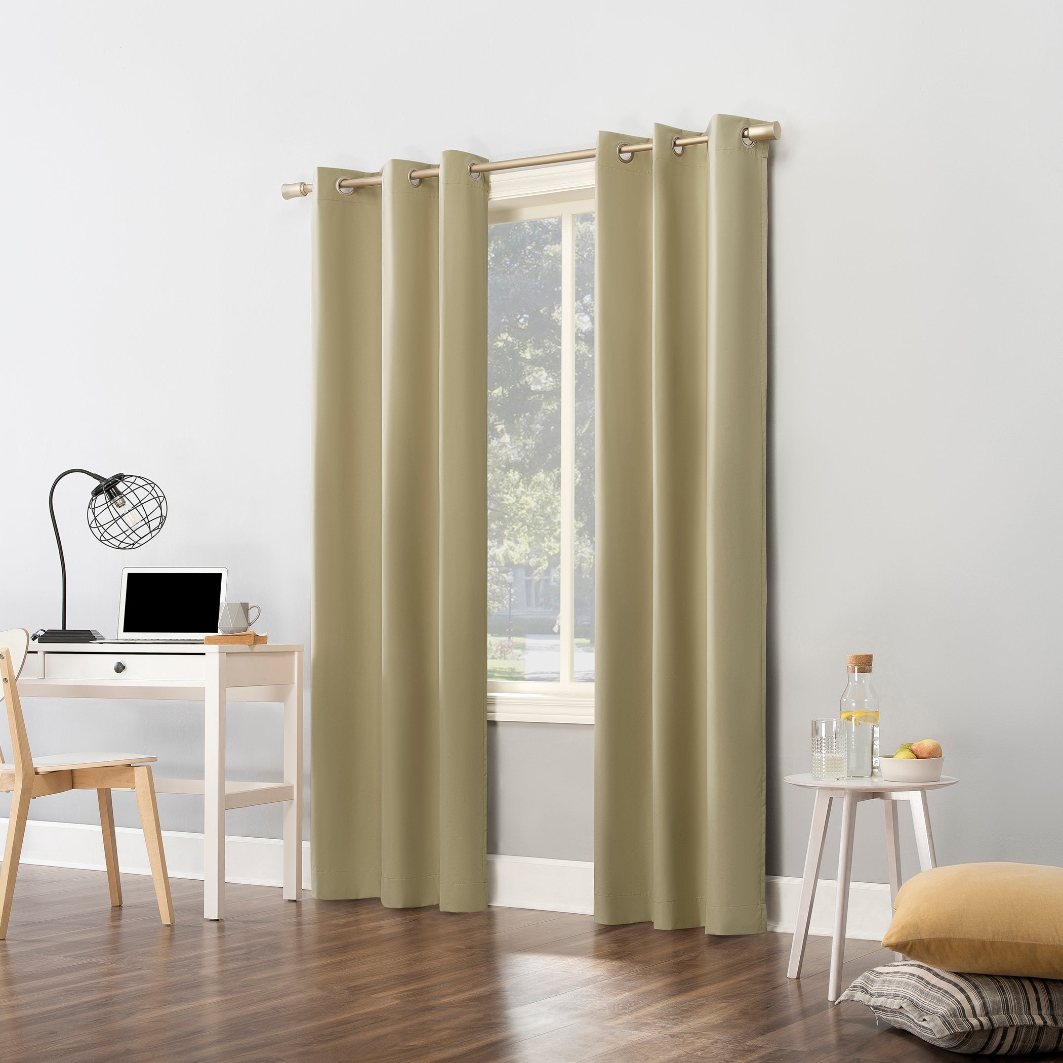 Sun Zero Cyrus Thermal Total Blackout Grommet Curtain Panel, Single Panel