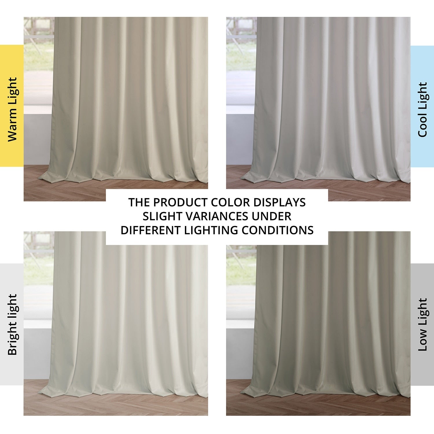 Exclusive Fabrics Simply Velvet Room Darkening Curtains 2 Panels Set - Velvet Window Curtains for Living Room & Bedroom