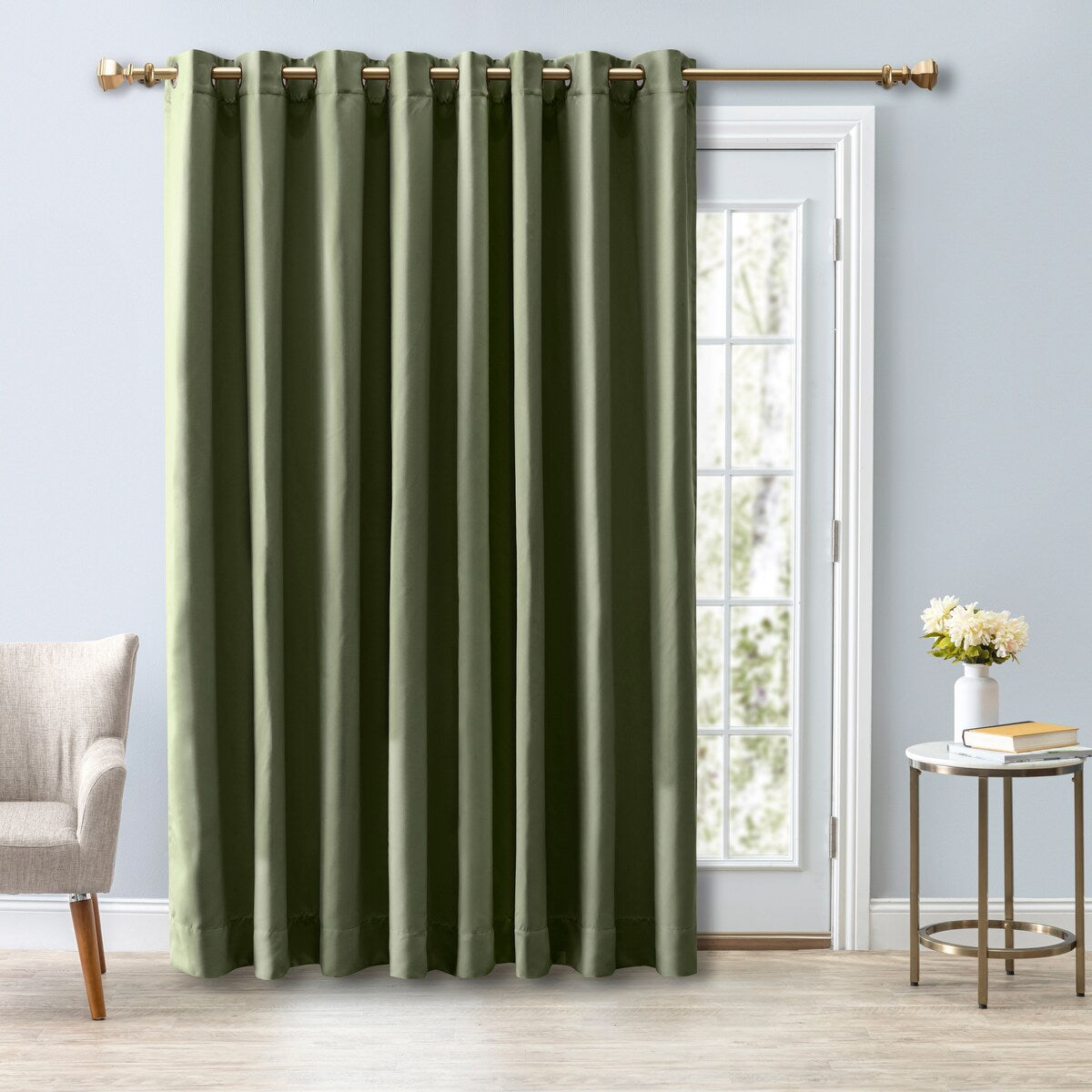 Ultimate Blackout Grommet Top Patio Curtain Panel - 112 Wide