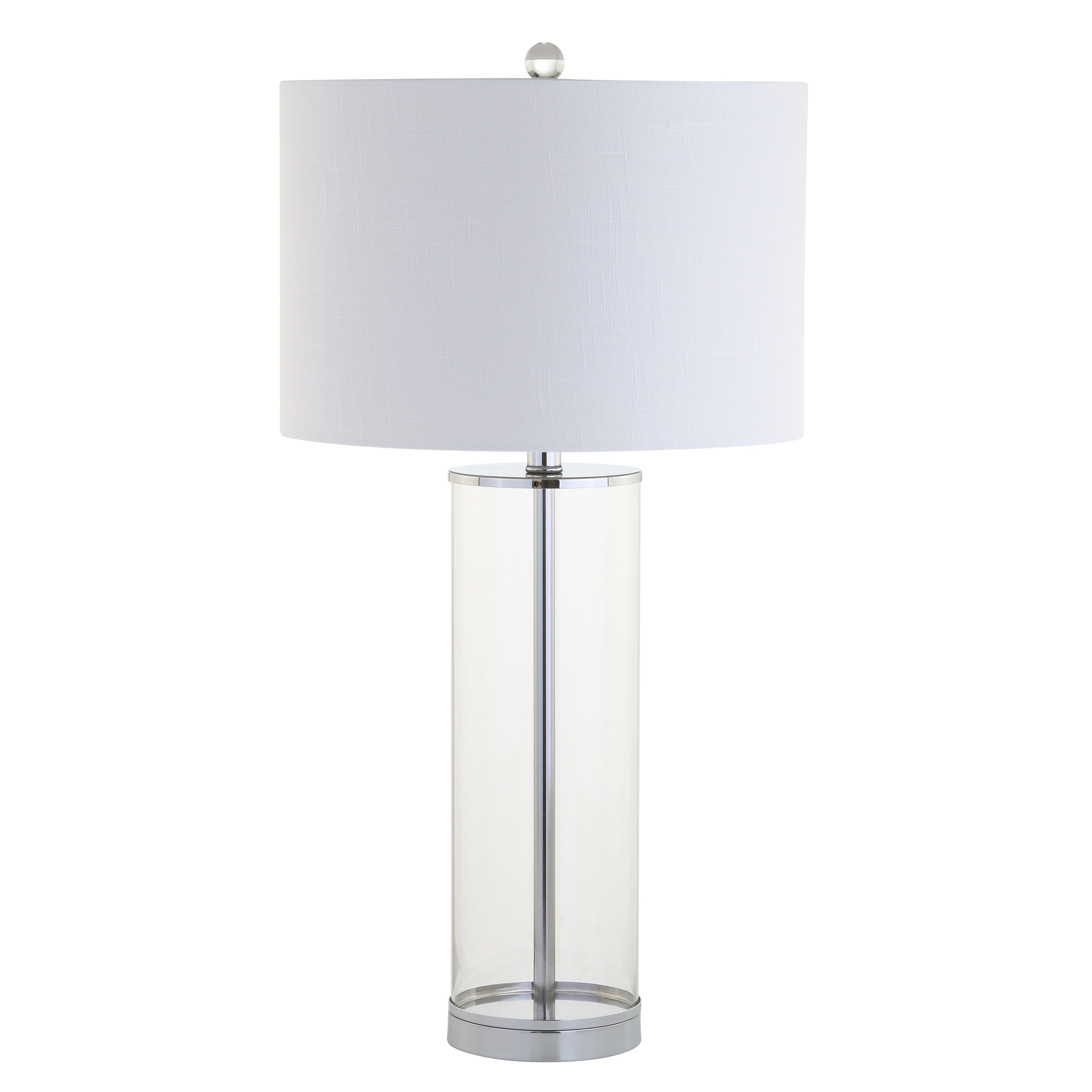 Parish 29 Glass LED Table Lamp, Clear/Chrome by JONATHAN Y