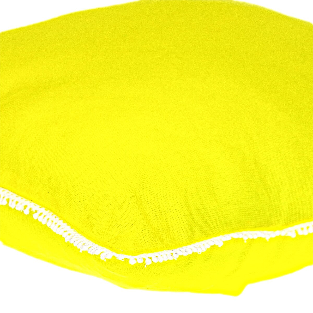 Parkland Collection Transitional Solid Yellow Square 20 x 20 Pillow