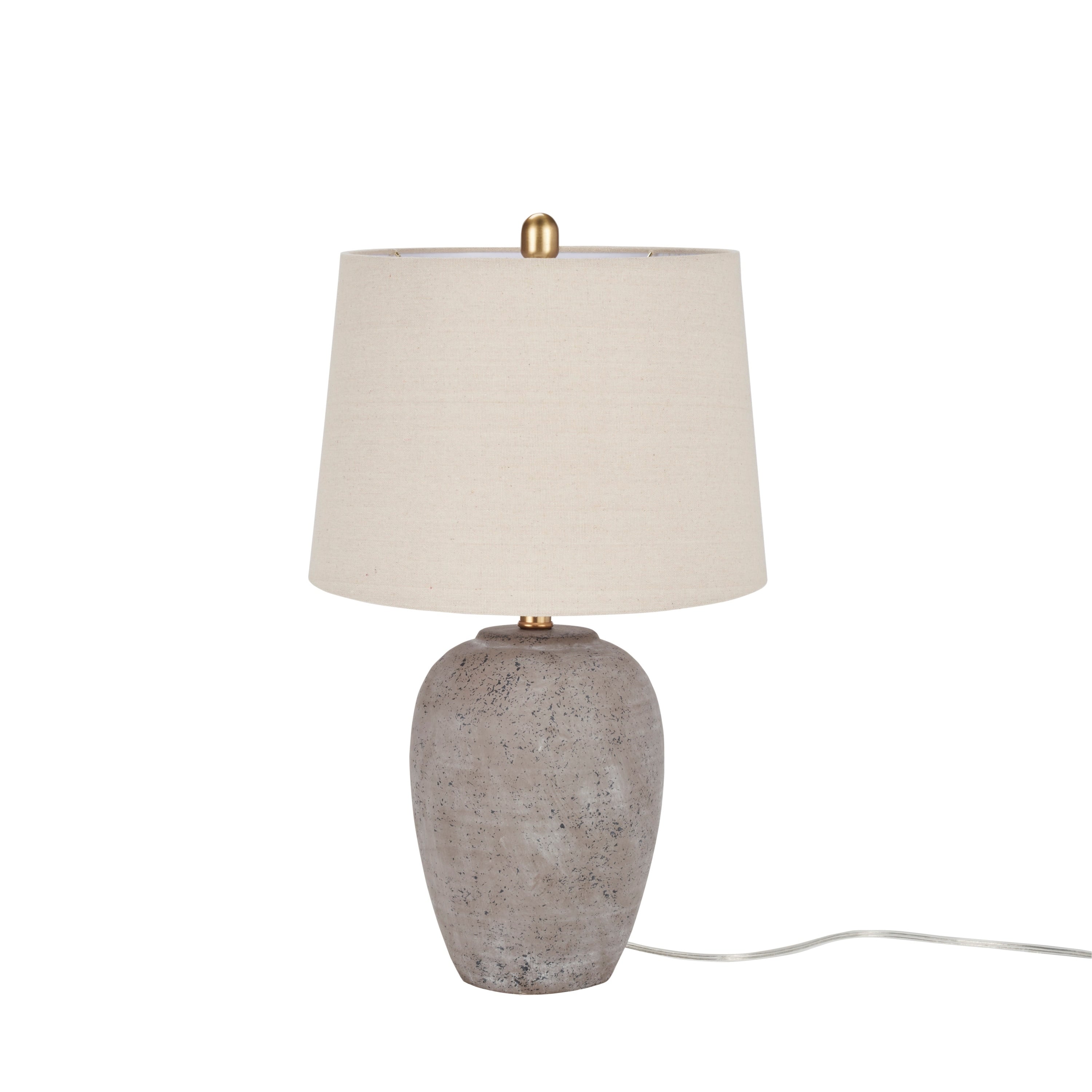 Nourison 23 Unglazed Ceramic Jar Table Lamp