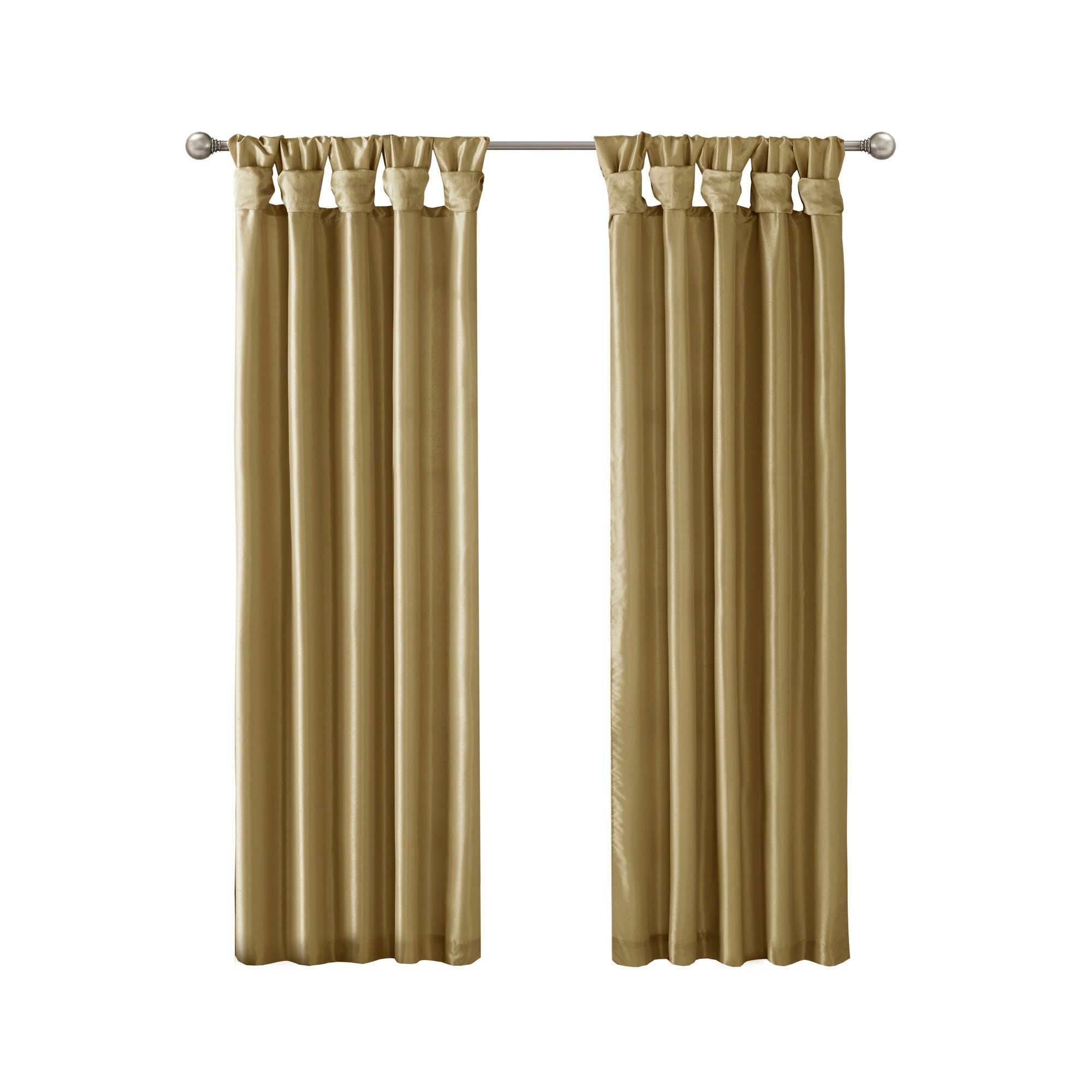 Madison Park Natalie Twisted Tab Lined Single Curtain Panel