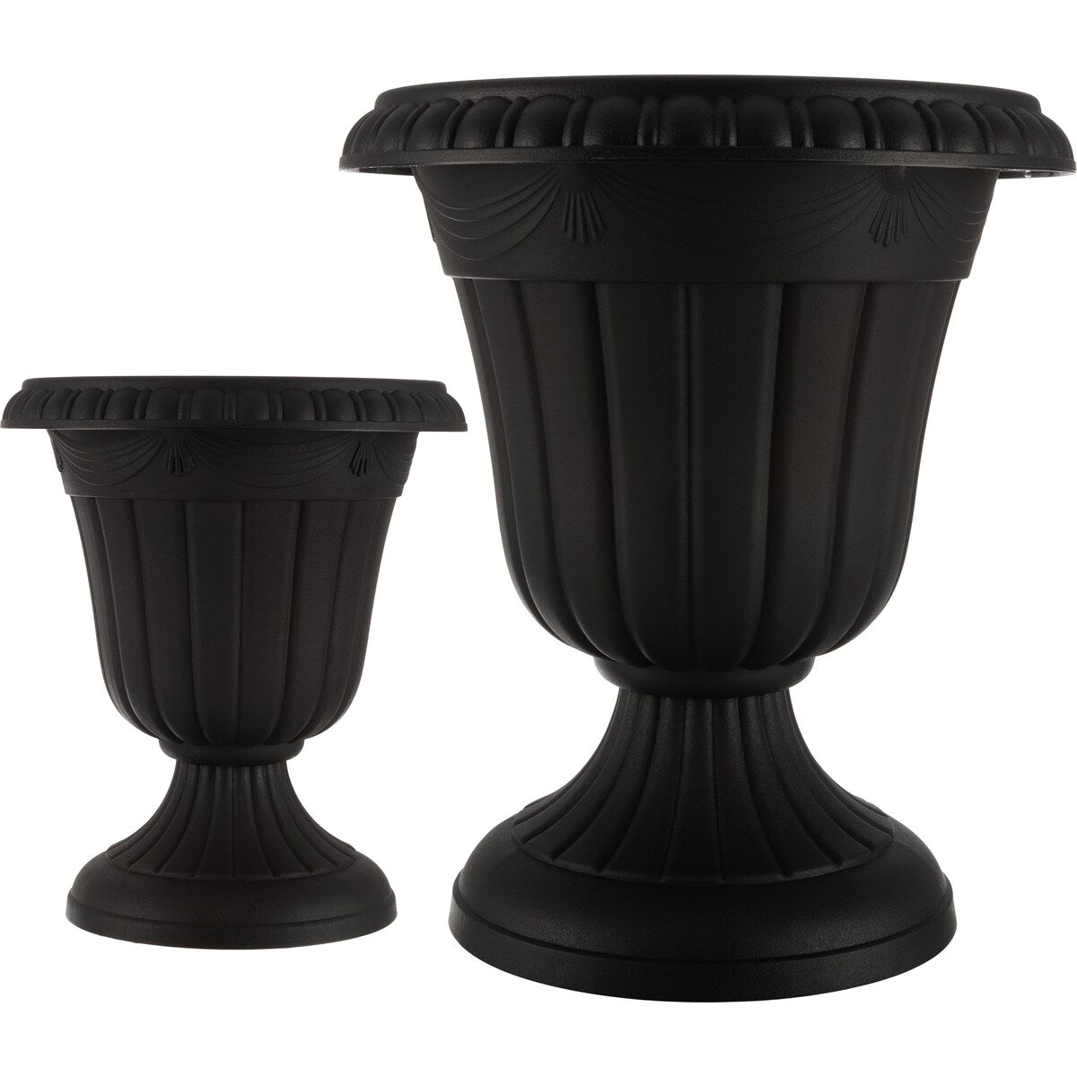 Pure Garden Large and Small Outdoor Urn Planter 2-Pack - Pack of 2