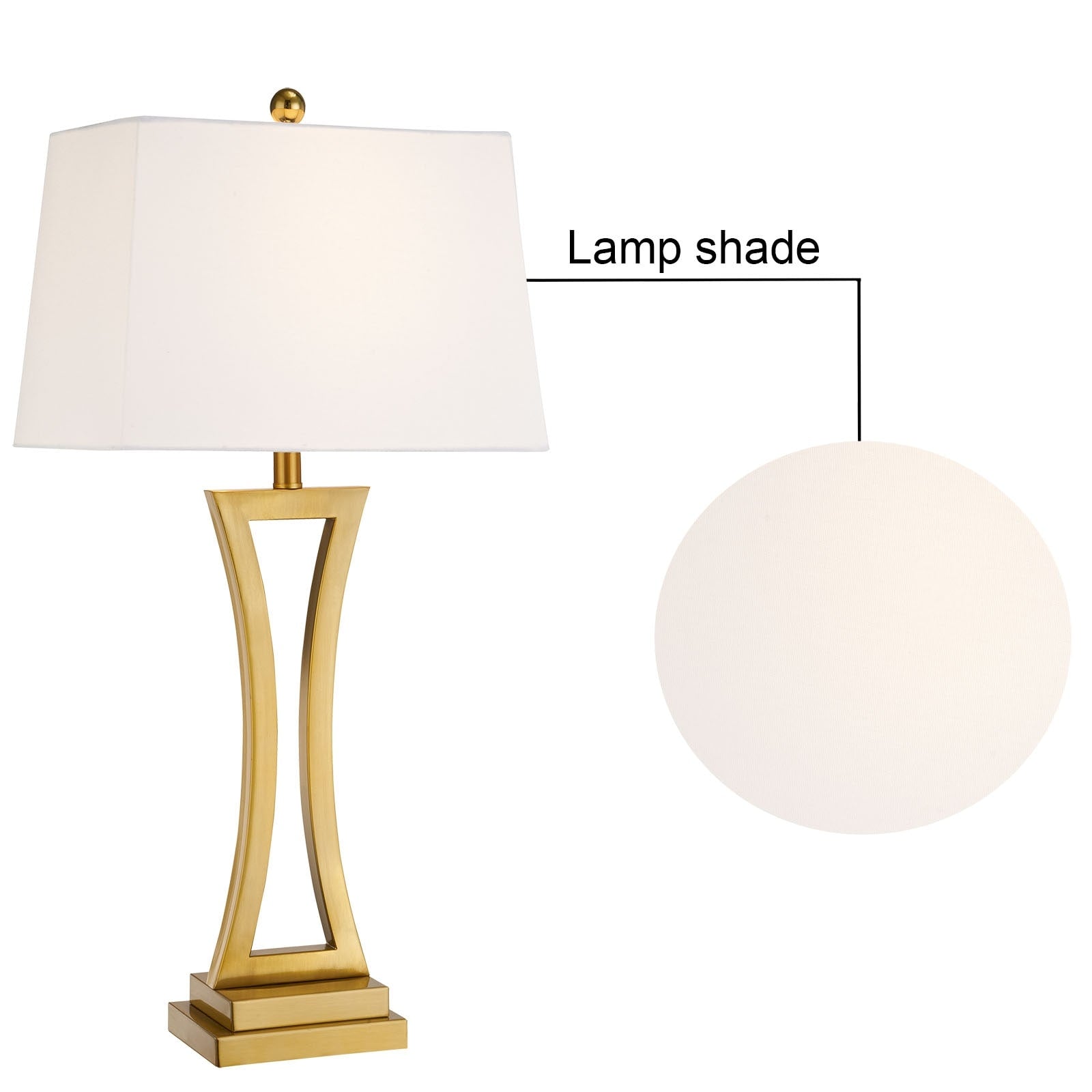 30.75 Bedside Table Lamp Set (Set of 2)