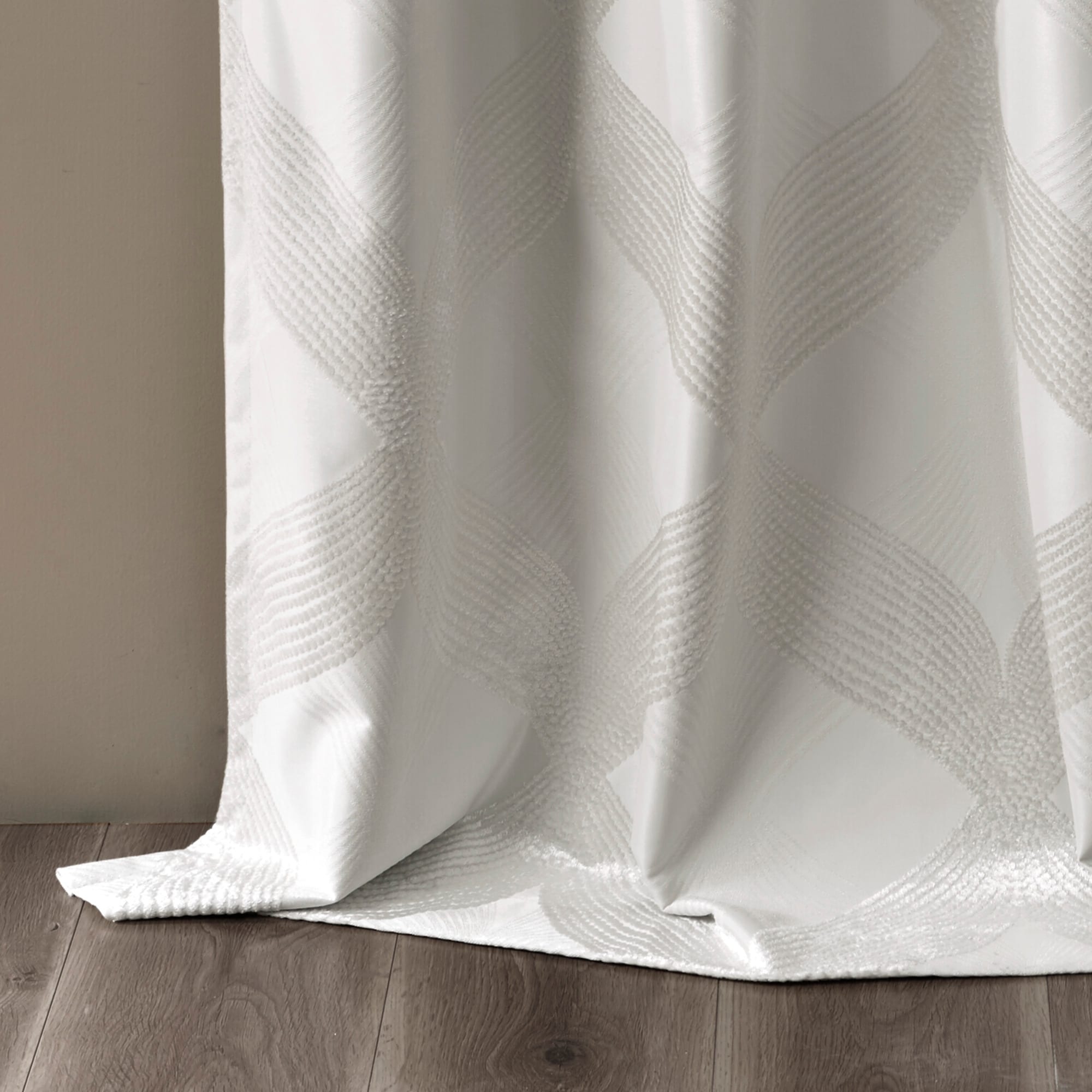 SunSmart Abel Ogee Knitted Jacquard Total Blackout Curtain Panel