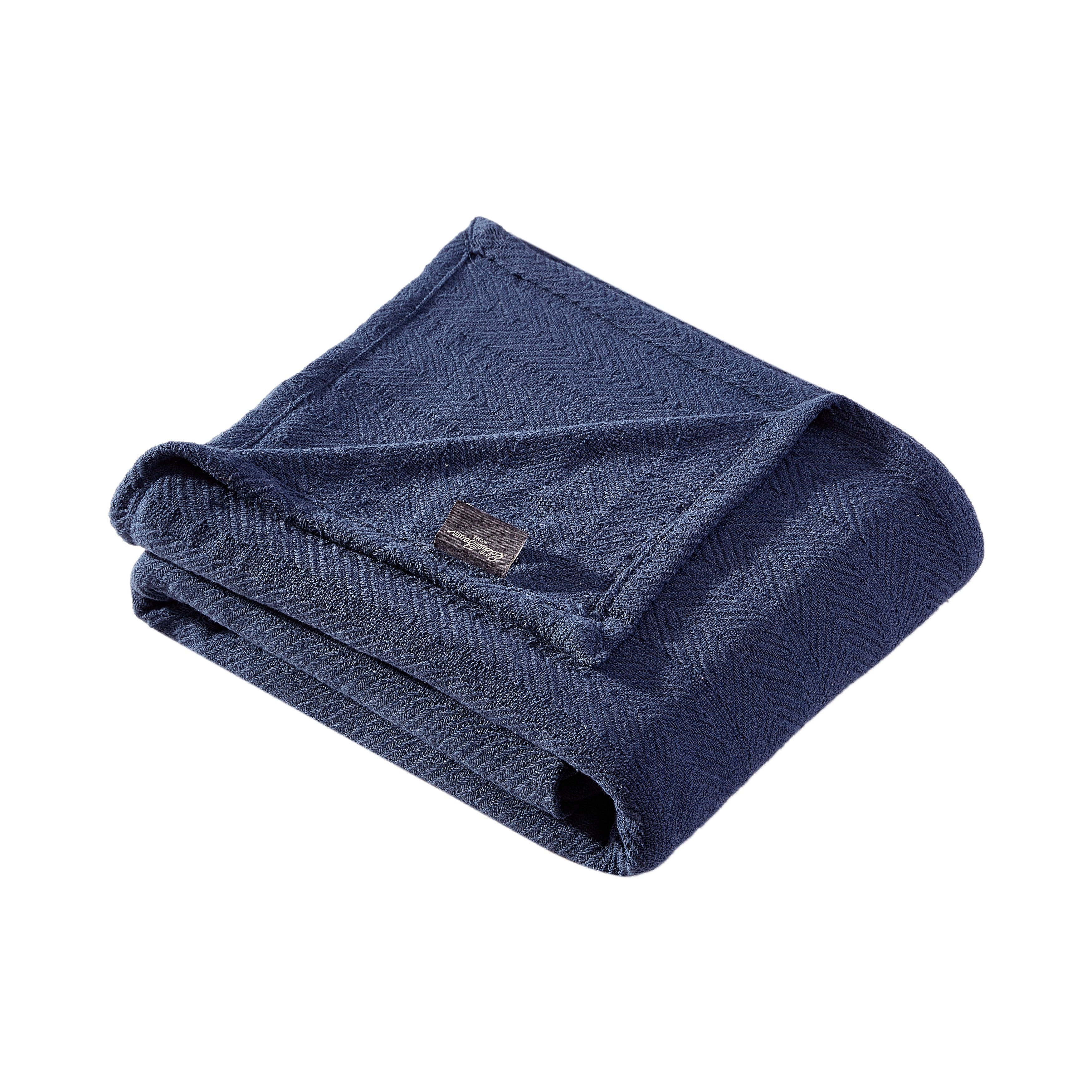 Eddie Bauer Herringbone Cotton Reversible Blanket