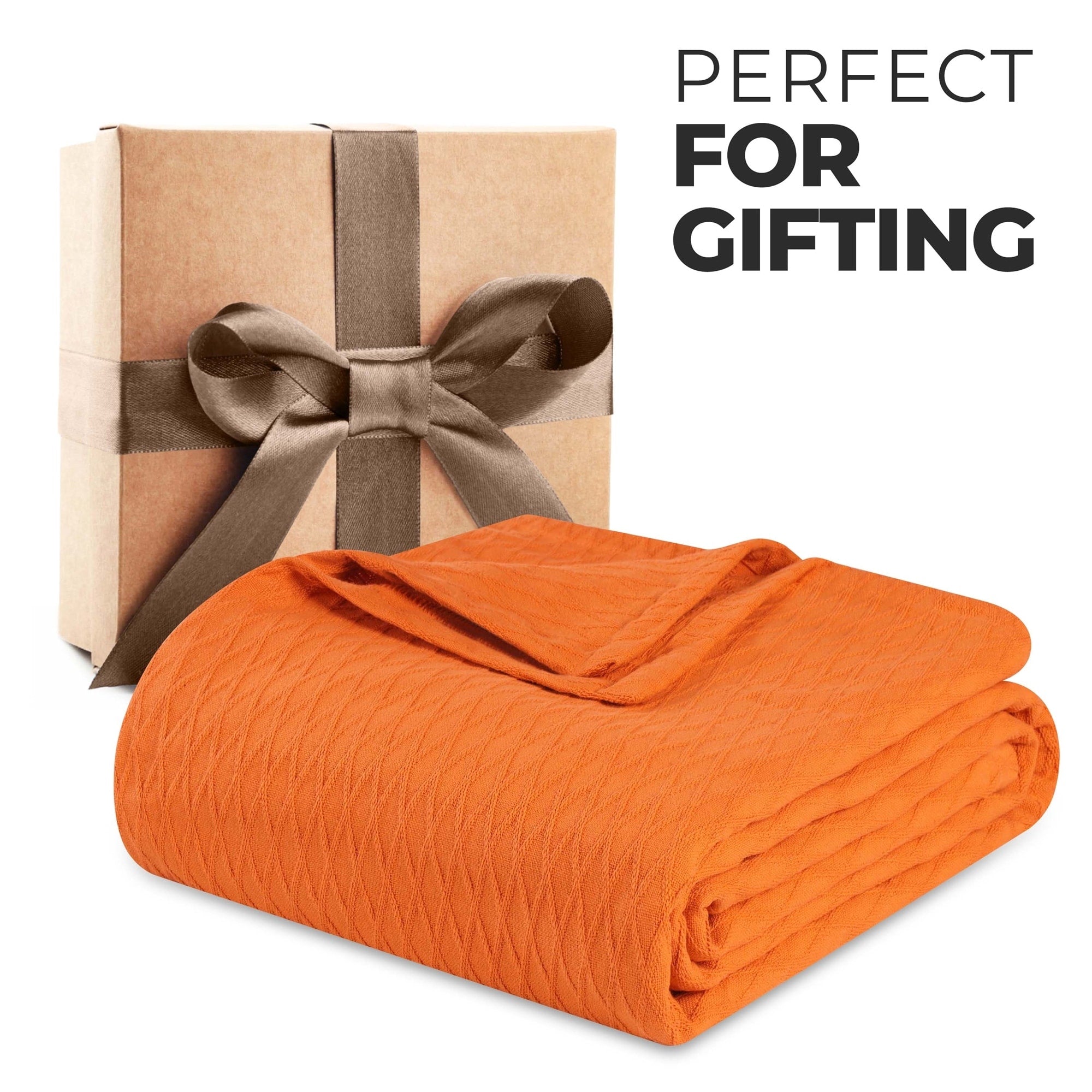 Superior Diamond Weave All-Season Bedding Cotton Blanket