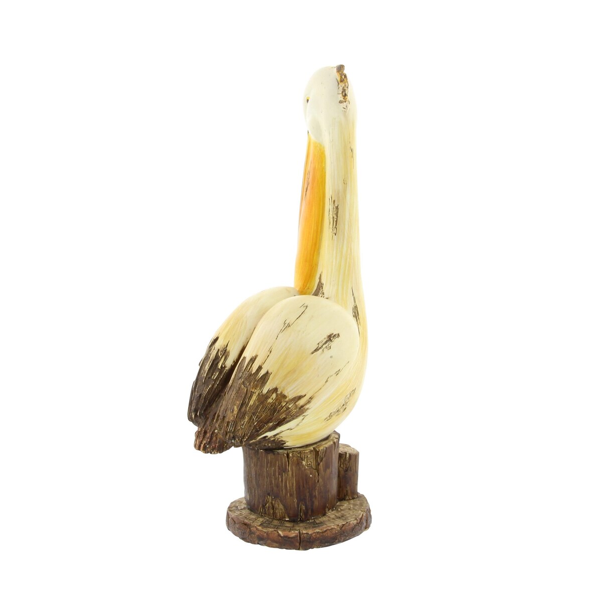 Polystone Pelican Decorative Sculpture - Cream - Roche River Decor