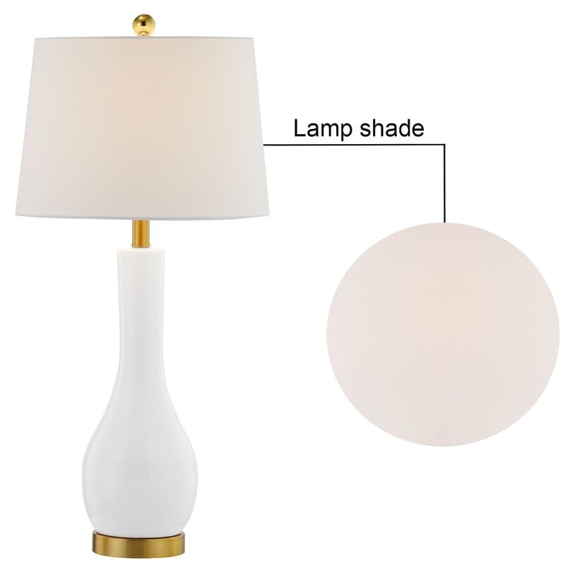 28.5 Ceramic Table Lamp Set with USB (Set of 2)