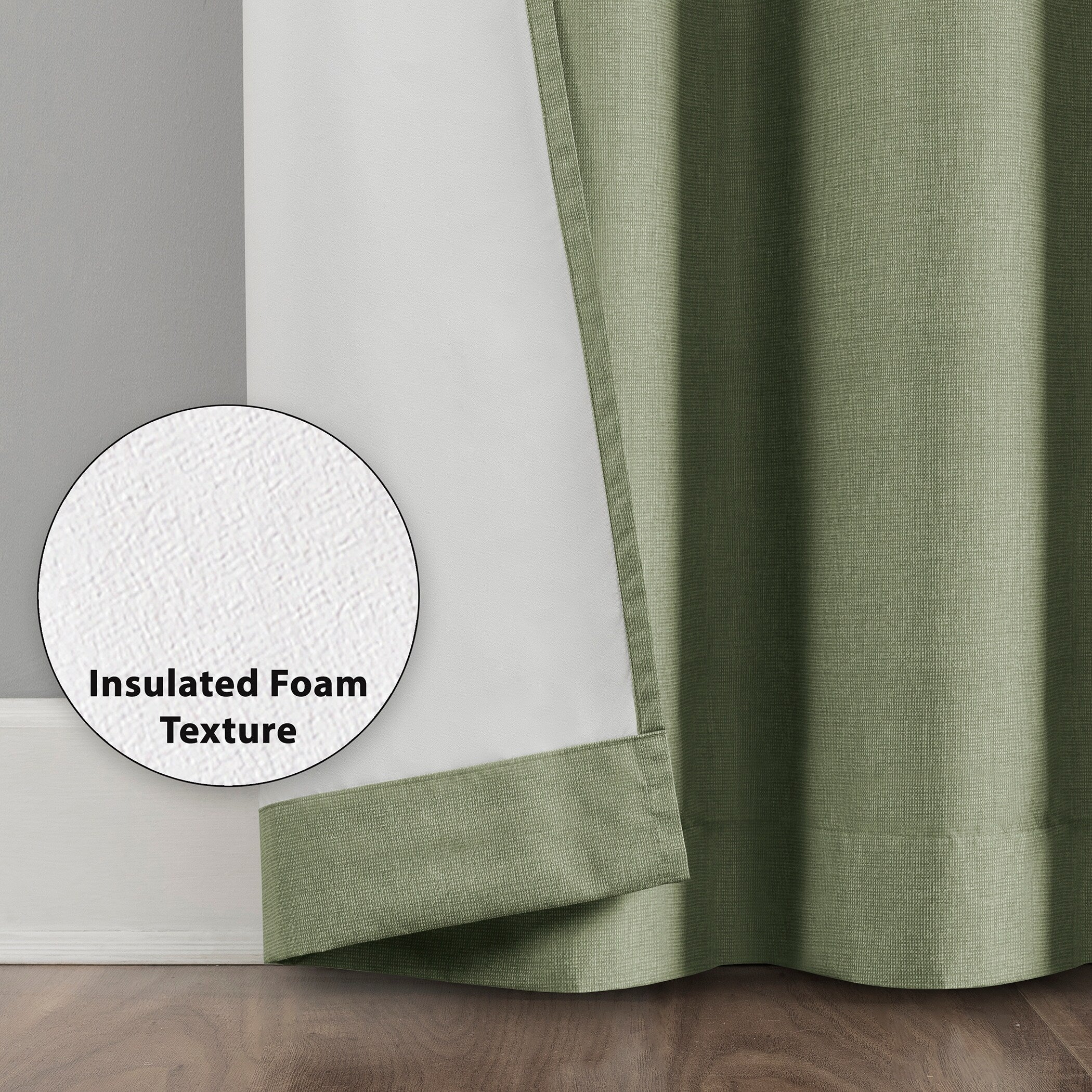 Sun Zero Duran Thermal Insulated Total Blackout Grommet 1-Piece Curtain Panel, Single Panel