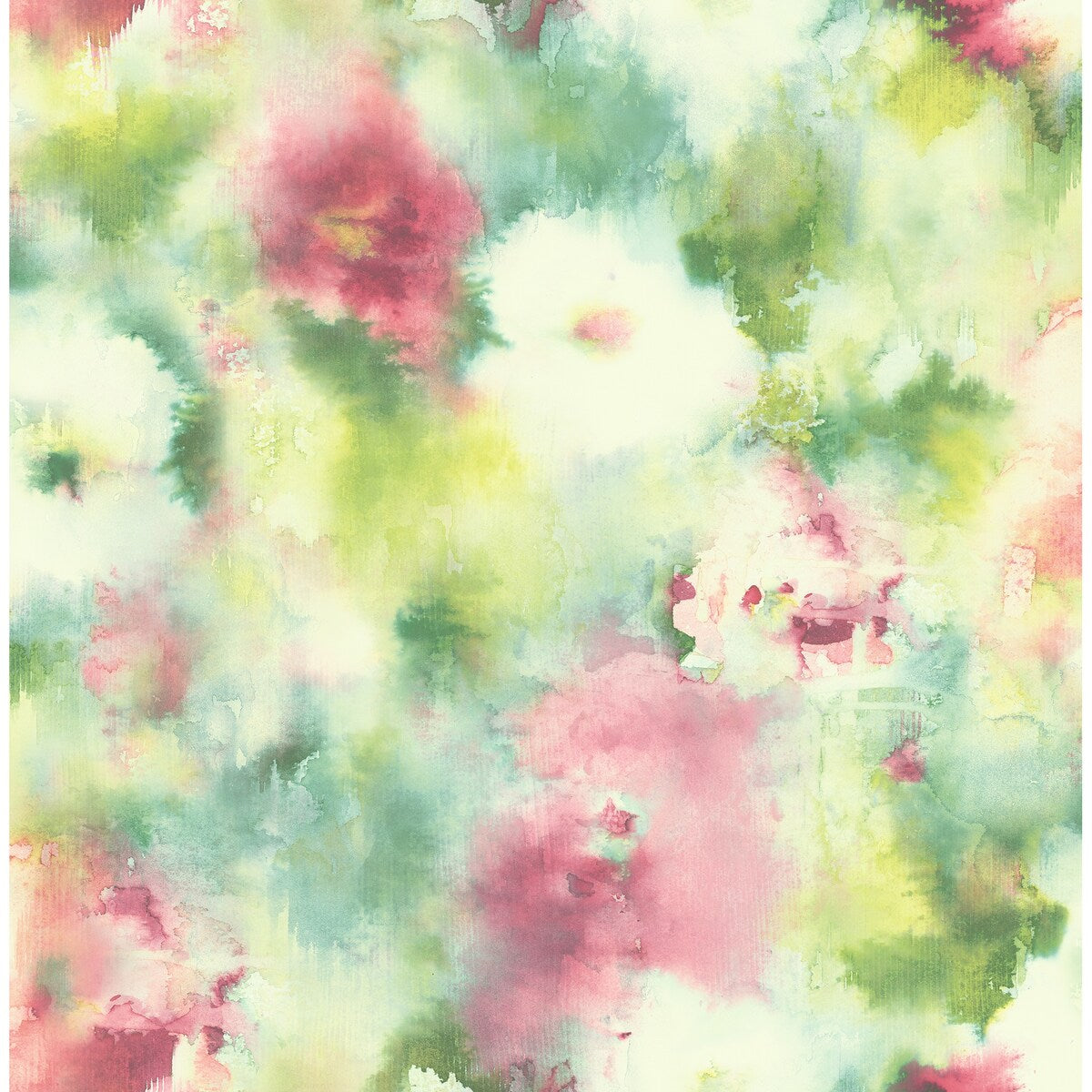 Seabrook Designs Watercolor Bloom Abstract Unpasted Wallpaper