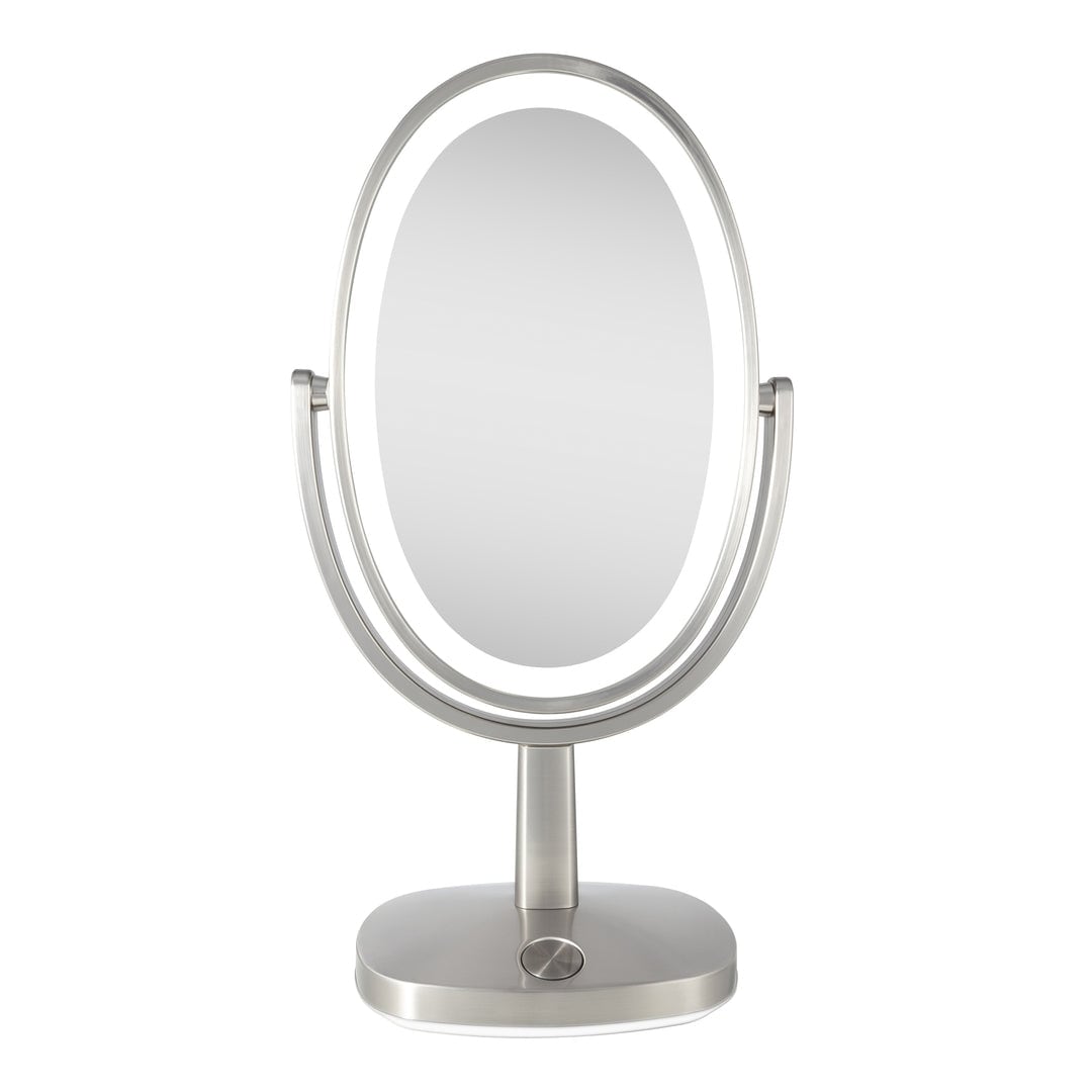 Zadro Newport LED Lighted Makeup Mirrors w/ Magnification & Touch Pad - 5X/1X