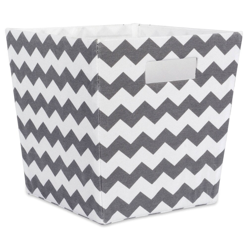 DII Hardsided Chevron Decorative Storage Trapezoid