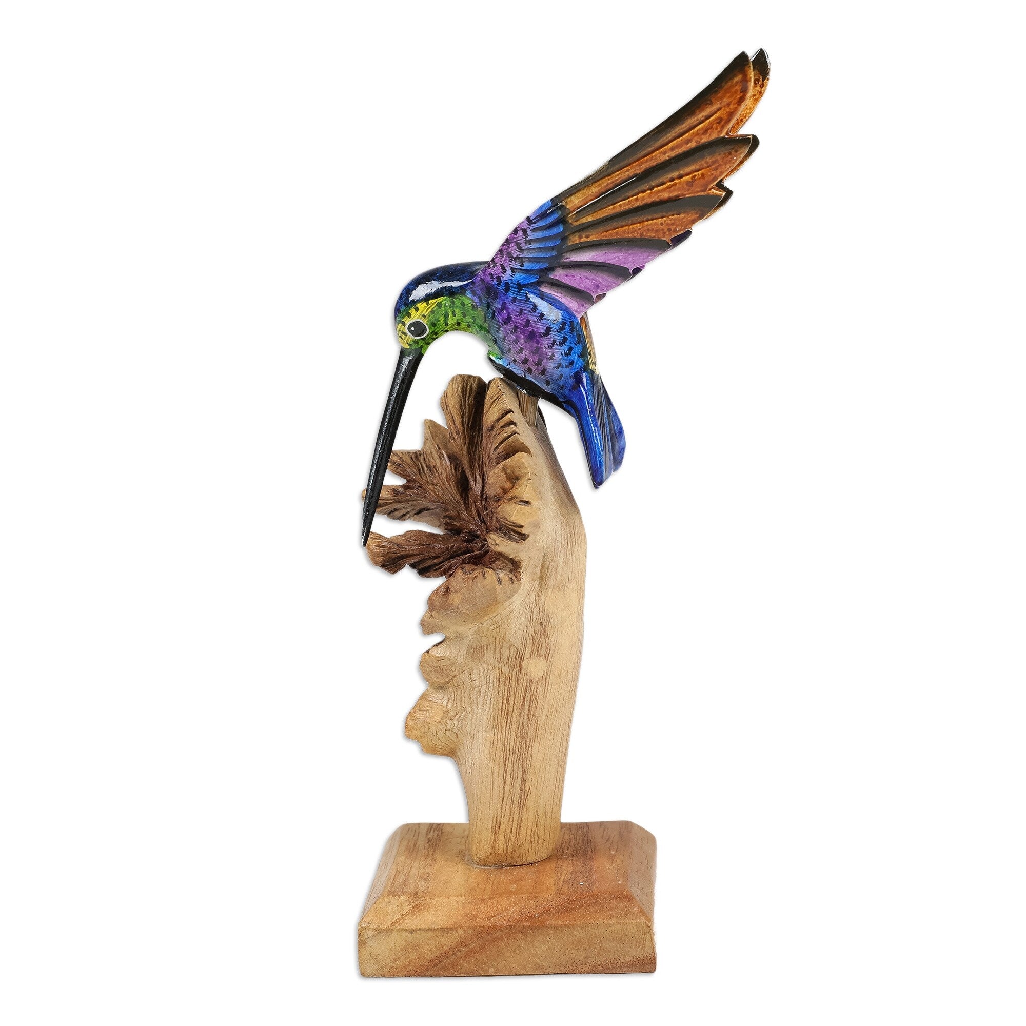 Novica Handmade Divine Bird Wood Sculpture