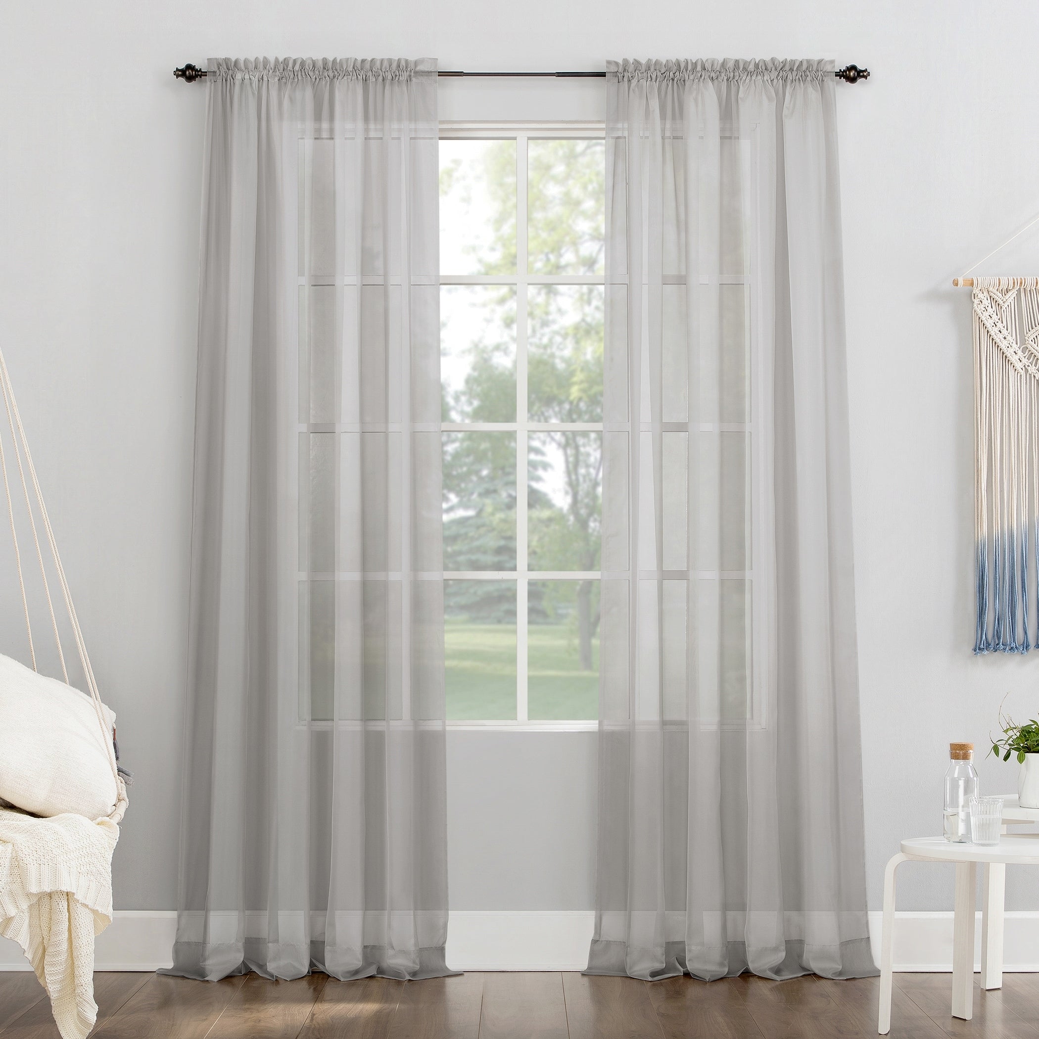 No. 918 Emily Voile Sheer Rod Pocket 1-Piece Curtain Panel, Single Panel